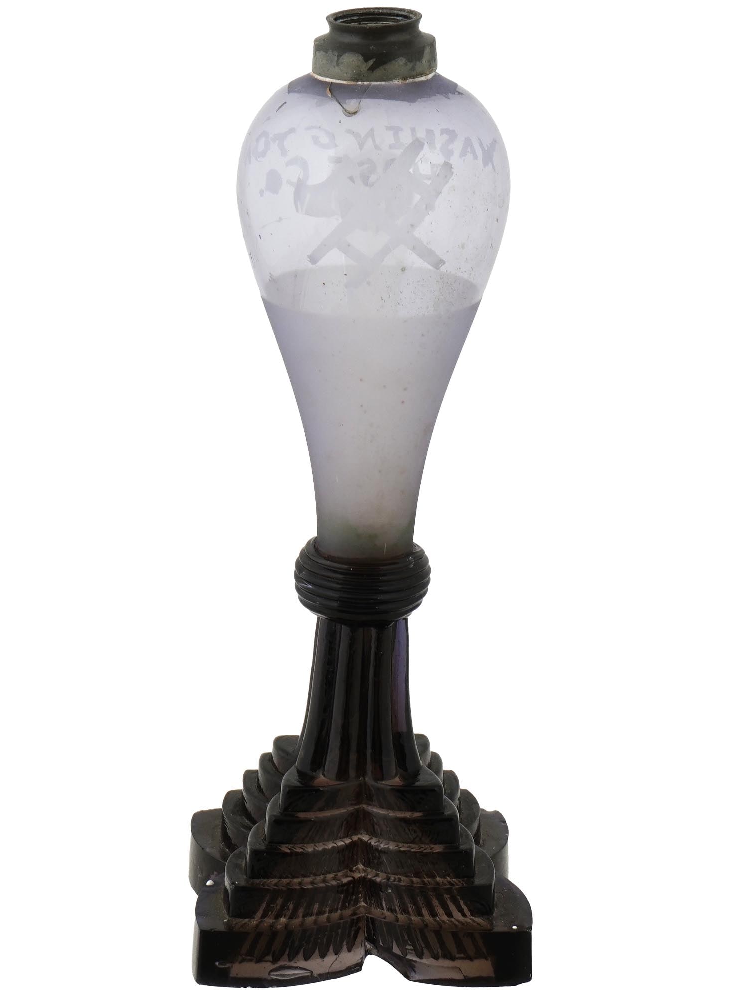 VINTAGE AMERICAN WASHINGTON HOSE FIRE CO OIL LAMP (1 of 10)