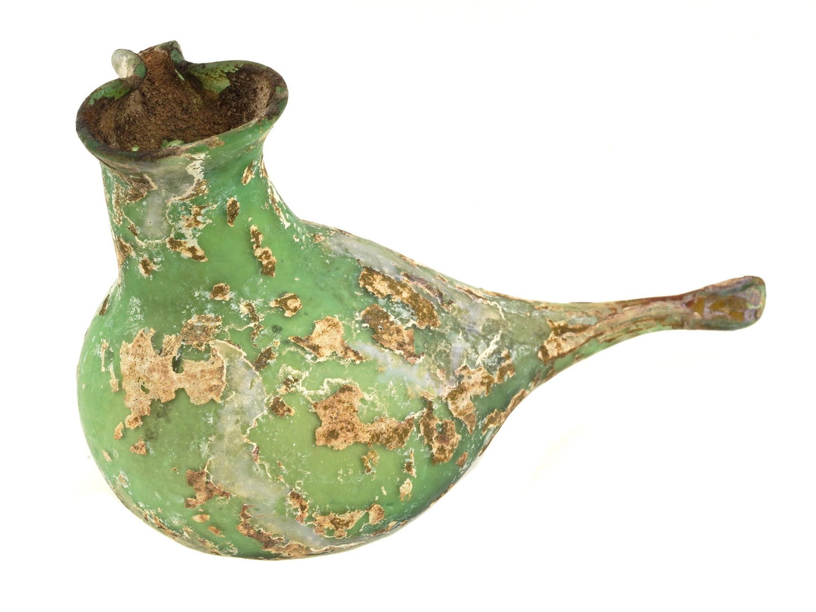 ANCIENT ROMAN DUCK SHAPED GLASS PERFUME BOTTLE (1 of 5)