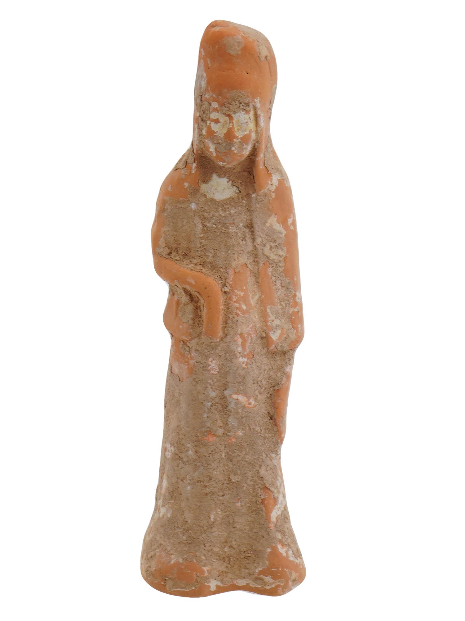 ANCIENT CHINESE HAN DYNASTY TERRACOTTA FEMALE FIGURINE (1 of 6)