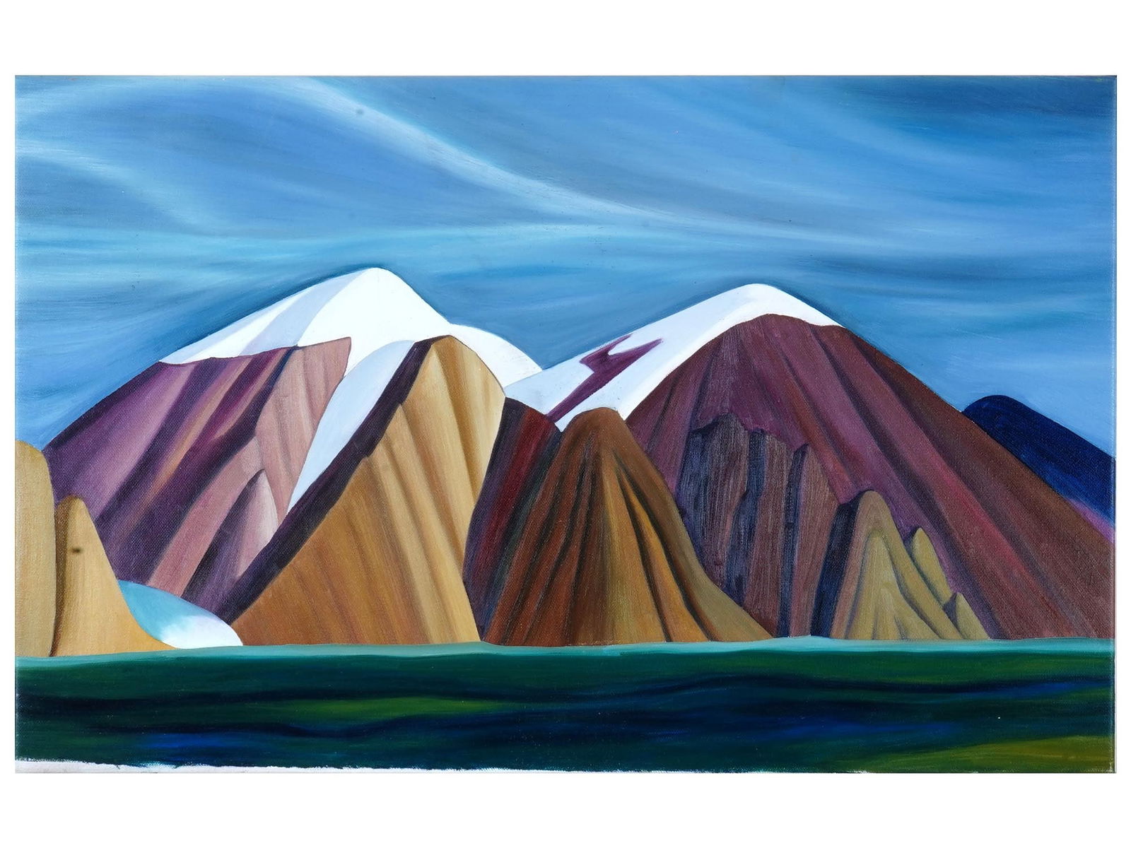 MID CENTURY CANADIAN SCHOOL OIL LANDSCAPE PAINTING (1 of 4)