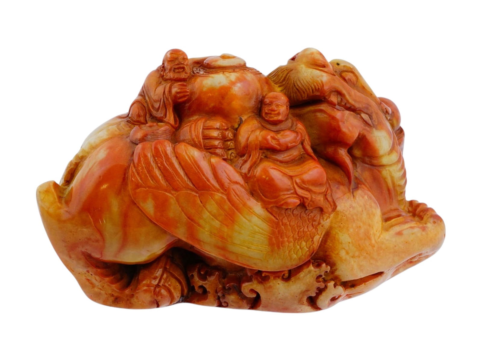 ANTIQUE CHINESE QING CARVED SOAPSTONE DESK SEAL (1 of 7)