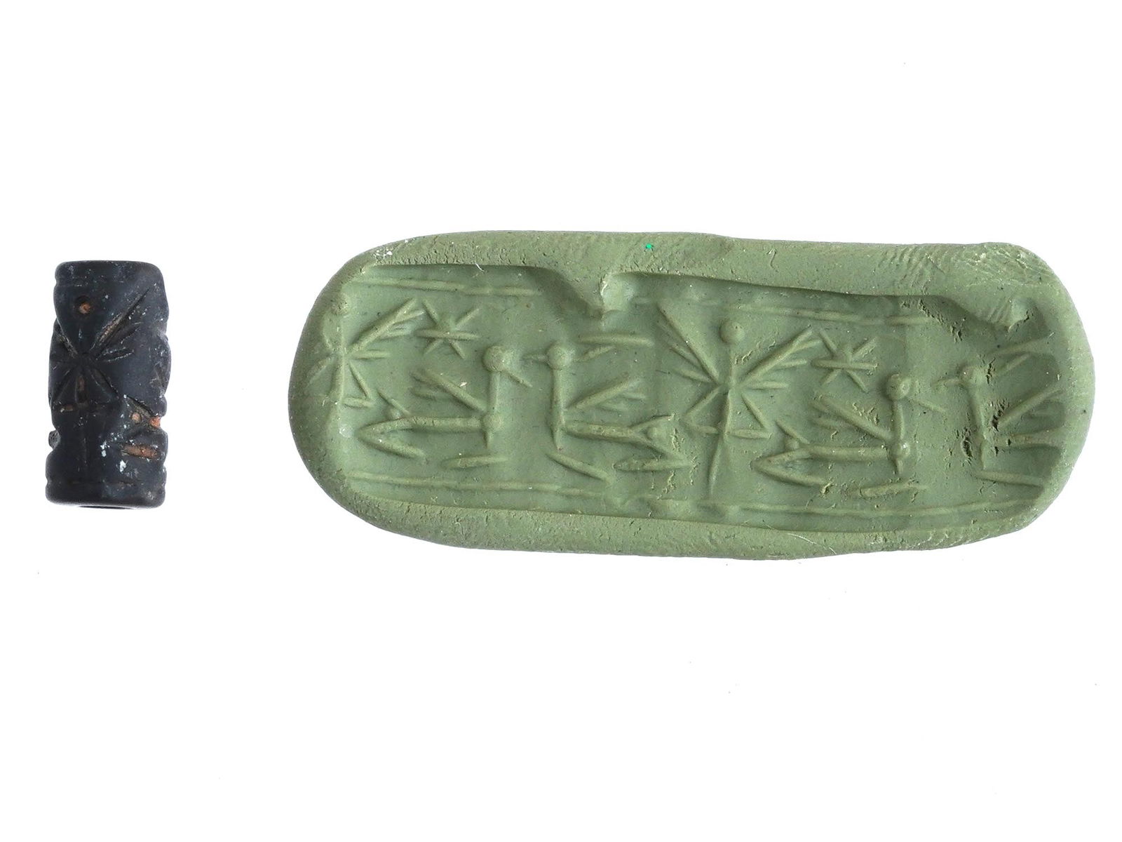 ANCIENT WESTERN ASIATIC ENGRAVED INTAGLIO SEAL BEAD (1 of 4)