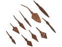 GROUP OF ANCIENT IRON ARROWHEADS 1000 BC AND LATER