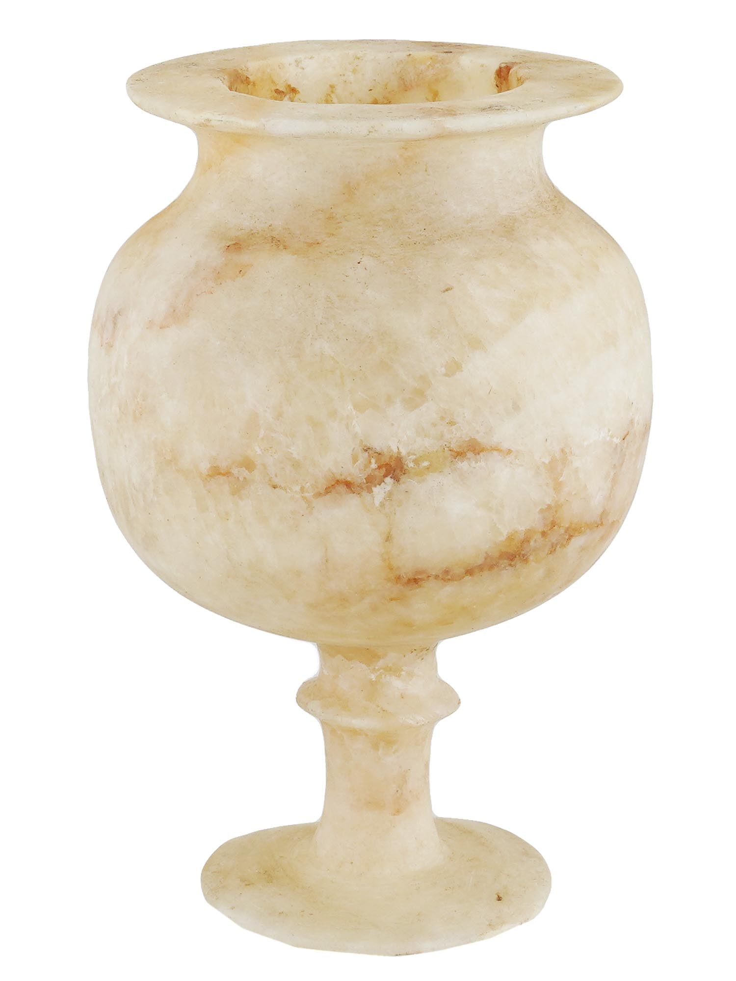 LARGE ANCIENT EGYPTIAN ALABASTER VASE 2000 TO 1000 BC (1 of 8)