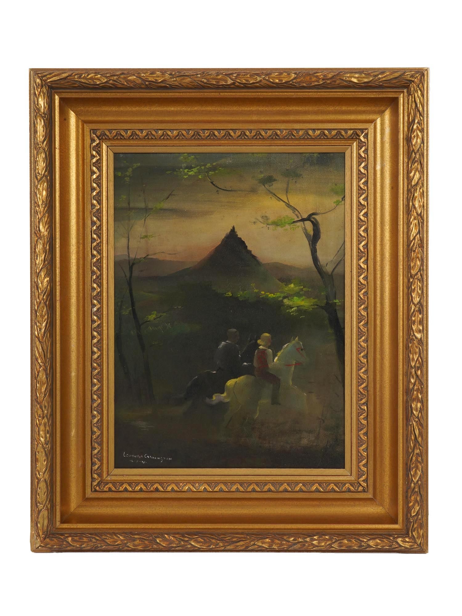 DREAMSCAPE OIL PAINTING SIGNED LEONORA CARRINGTON (1 of 5)