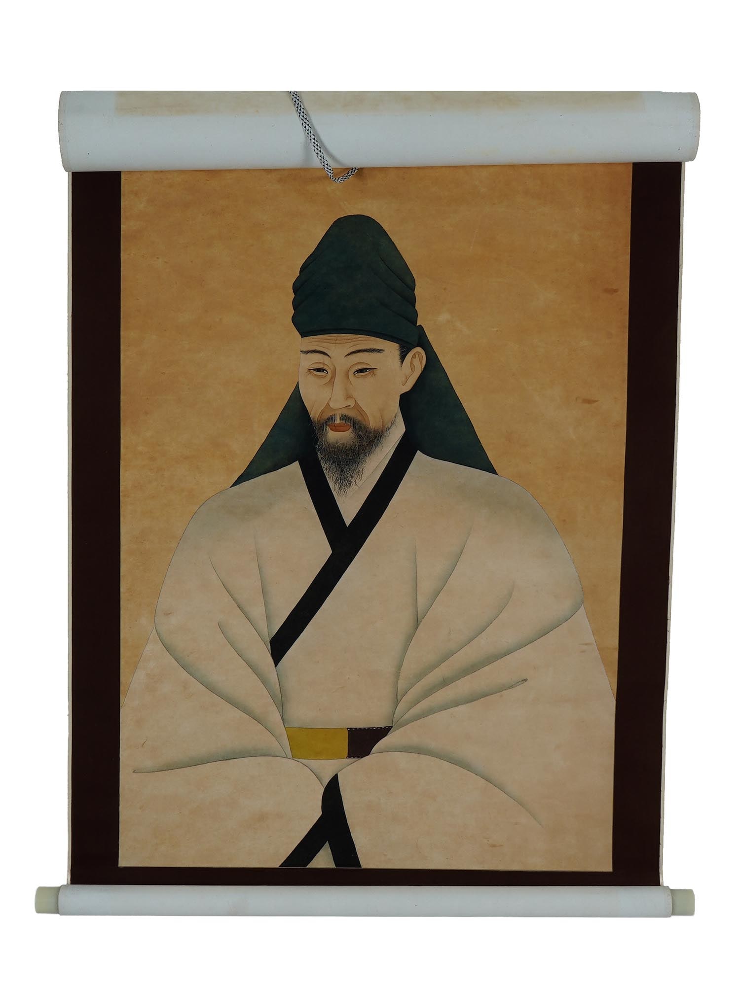 ANTIQUE KOREAN JOSEON SCROLL PORTRAIT PAINTING (1 of 7)