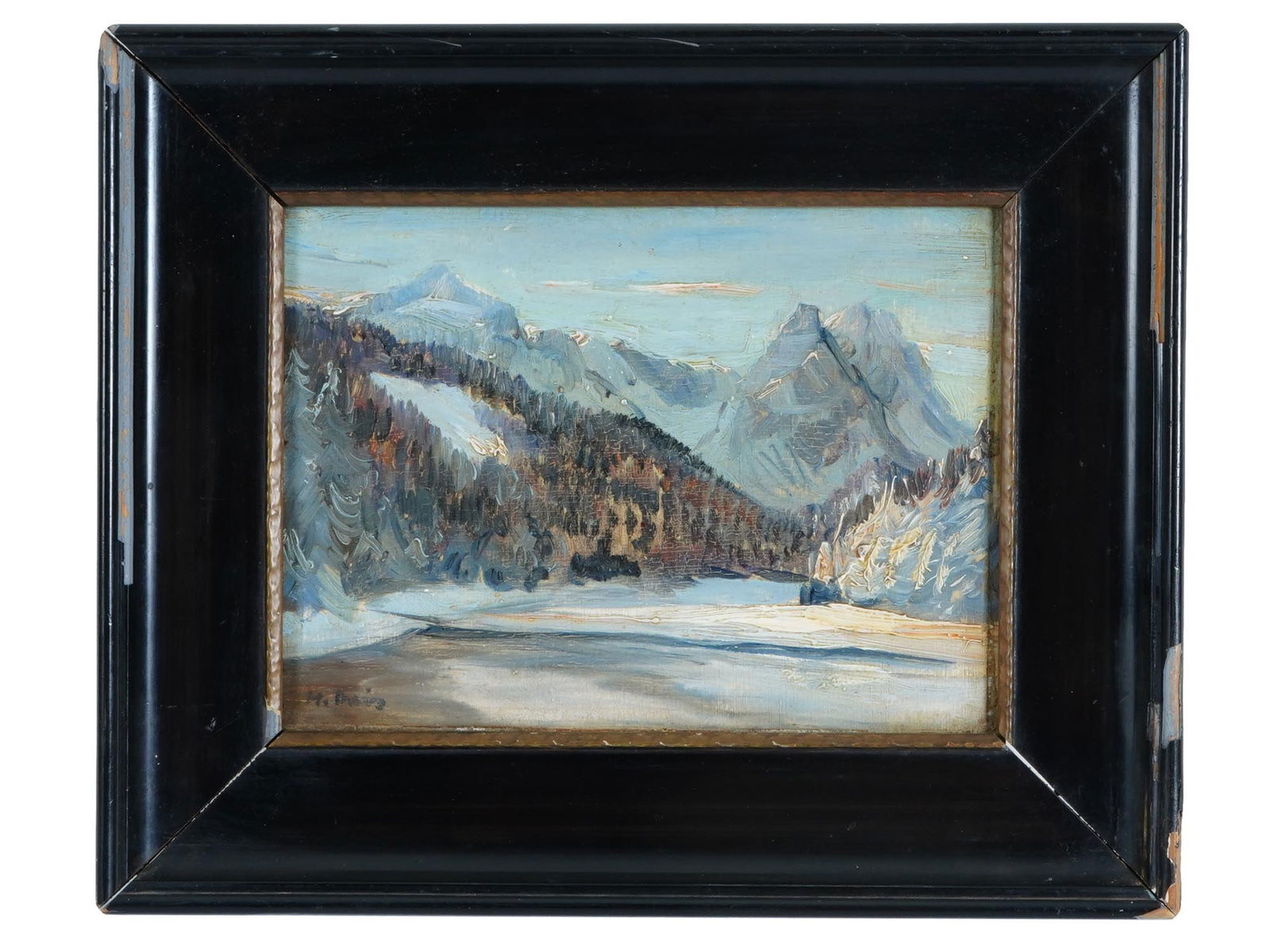 CANADIAN PAINTING BY ROBERT MCINNIS WINTER LANDSCAPE (1 of 4)