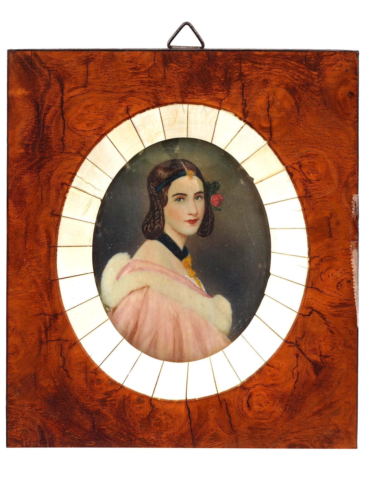 ANTIQUE JANE ERSKINE MINIATURE PAINTING AFTER STIELER (1 of 3)