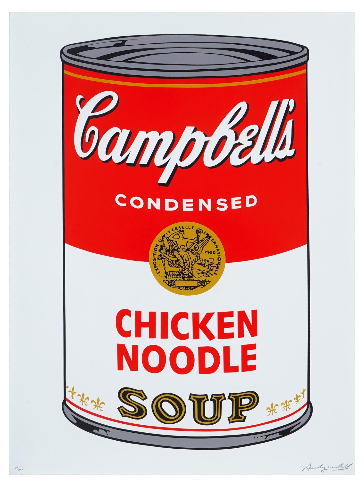 PRINT ATTR ANDY WARHOL CAMPBELLS CHICKEN NOODLE SOUP (1 of 7)