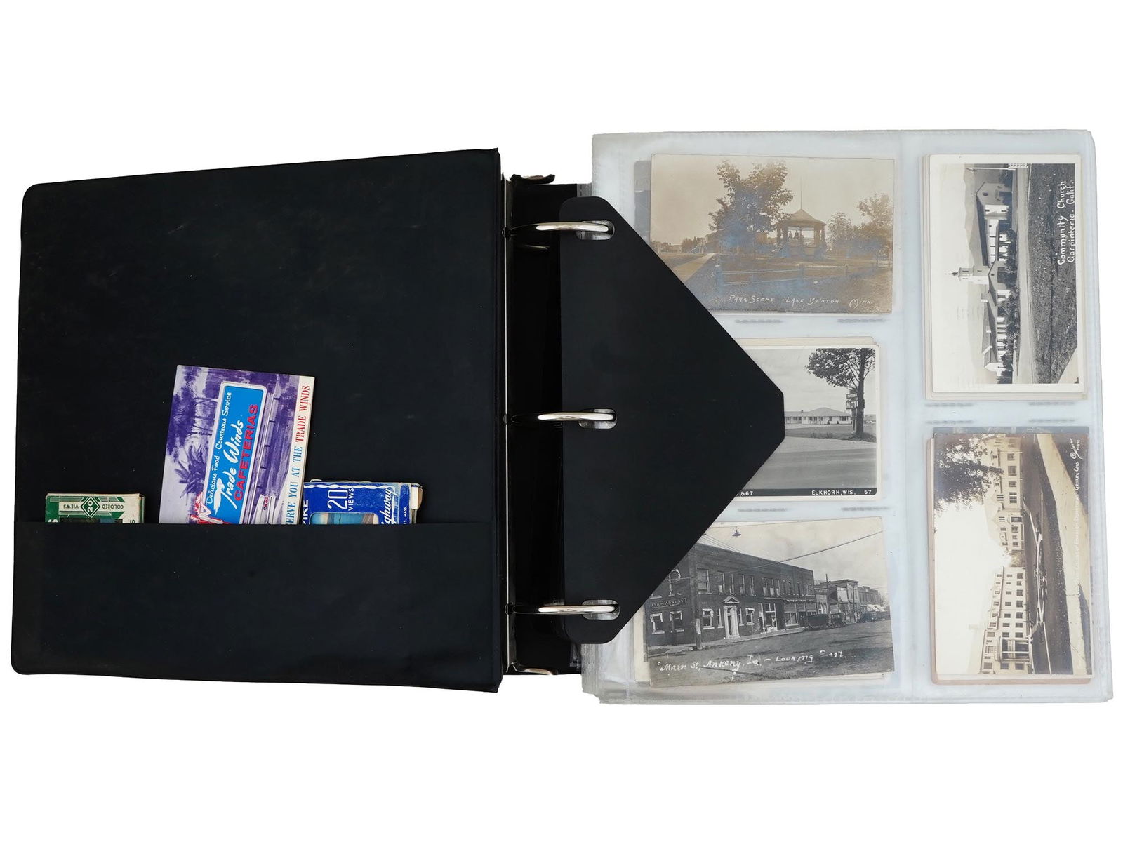 COLLECTION OF 640 MIXED US. STATES POSTCARDS IN ALBUM (1 of 12)