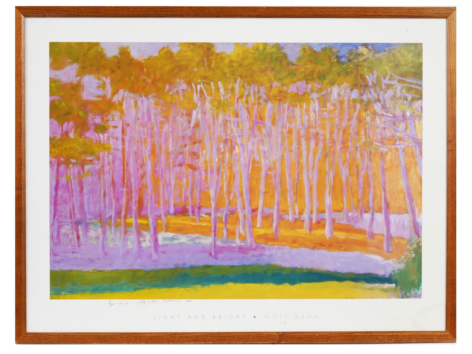 MODERN LANDSCAPE LITHOGRAPHIC PRINT POSTER SIGNED (1 of 7)