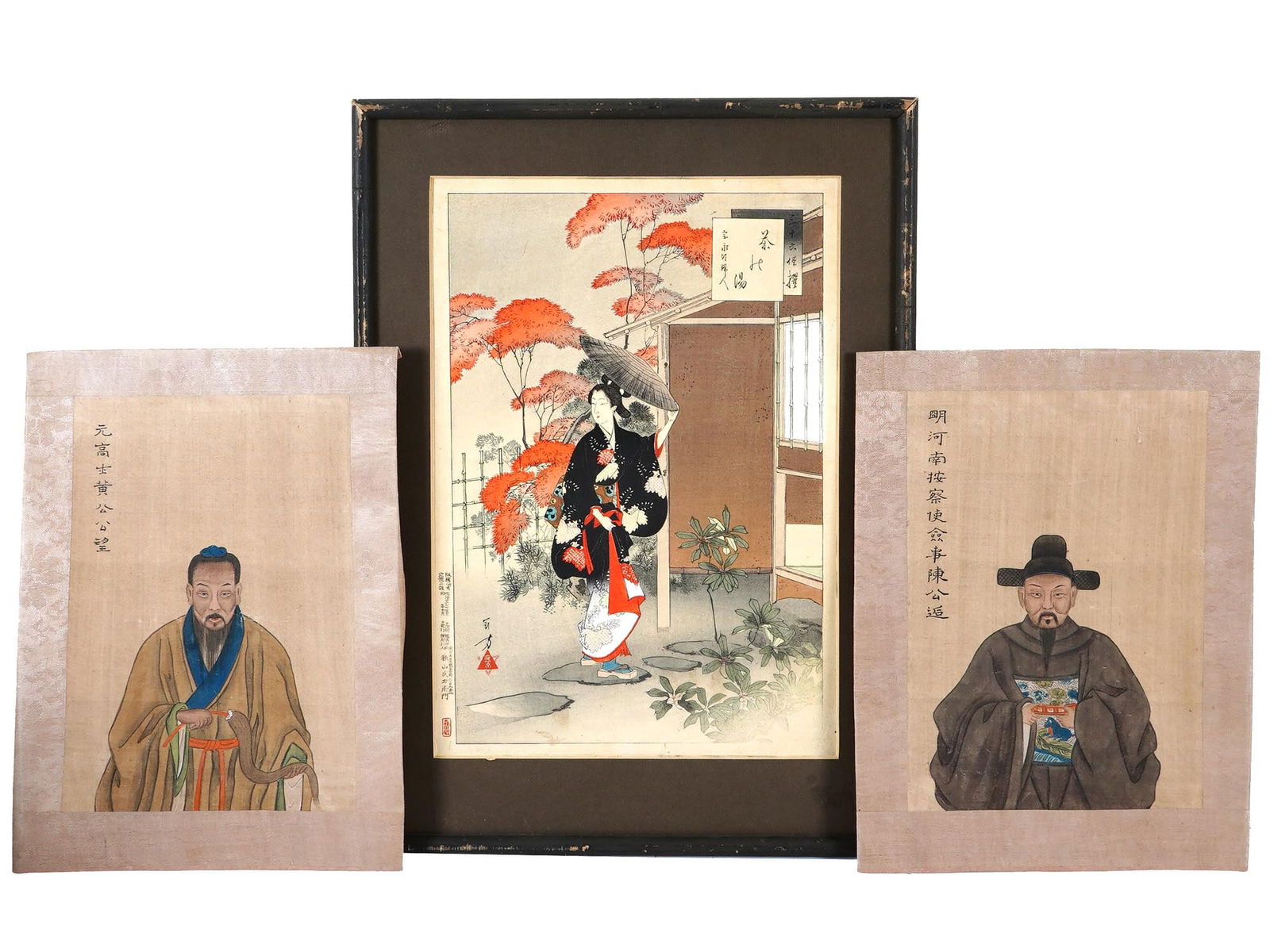 ANTIQUE JAPANESE AND CHINESE WOODBLOCK PRINTS (1 of 12)