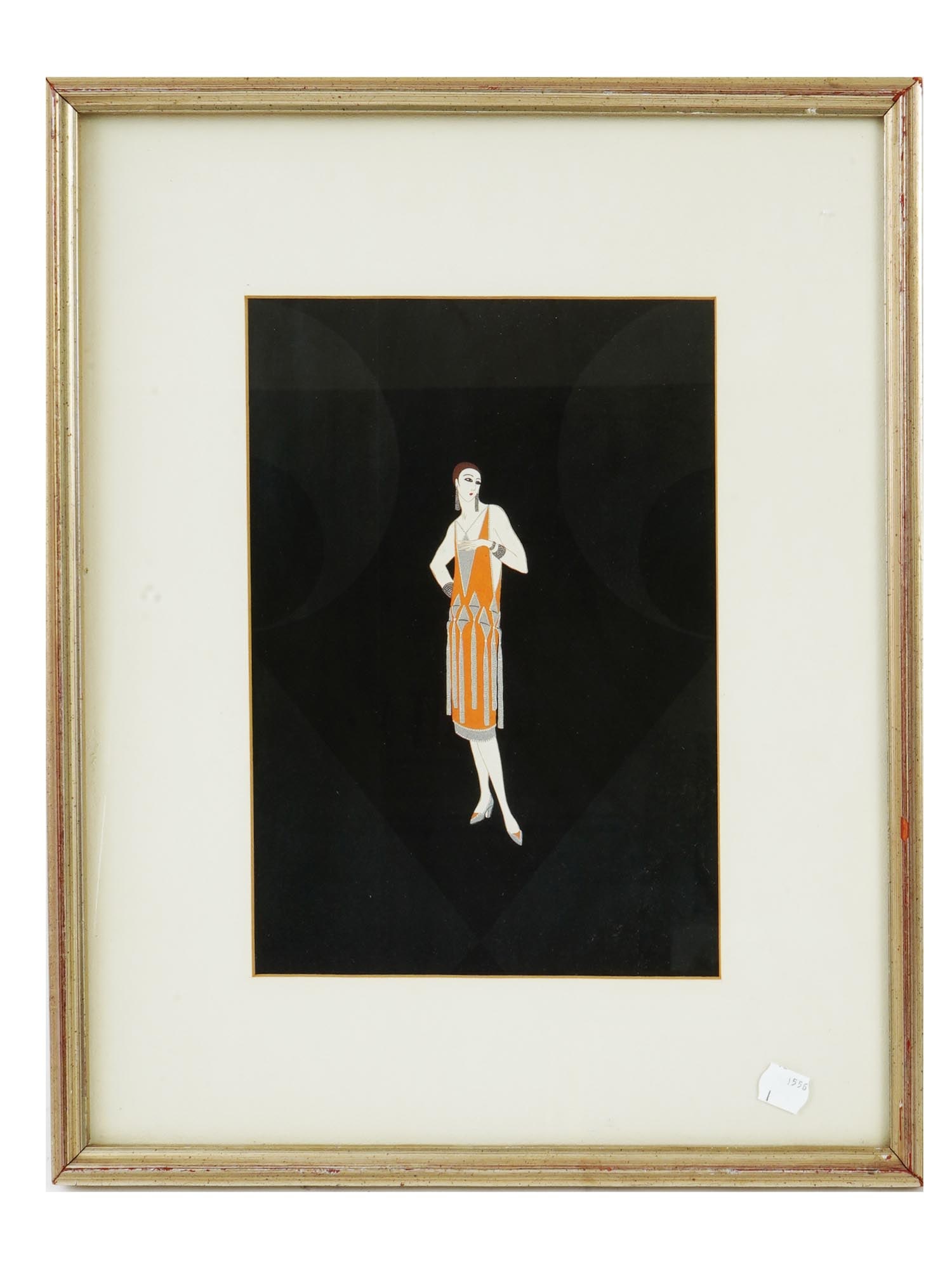 ART DECO MANNER FLAPPER WOMAN PRINT AFTER ERTE (1 of 5)