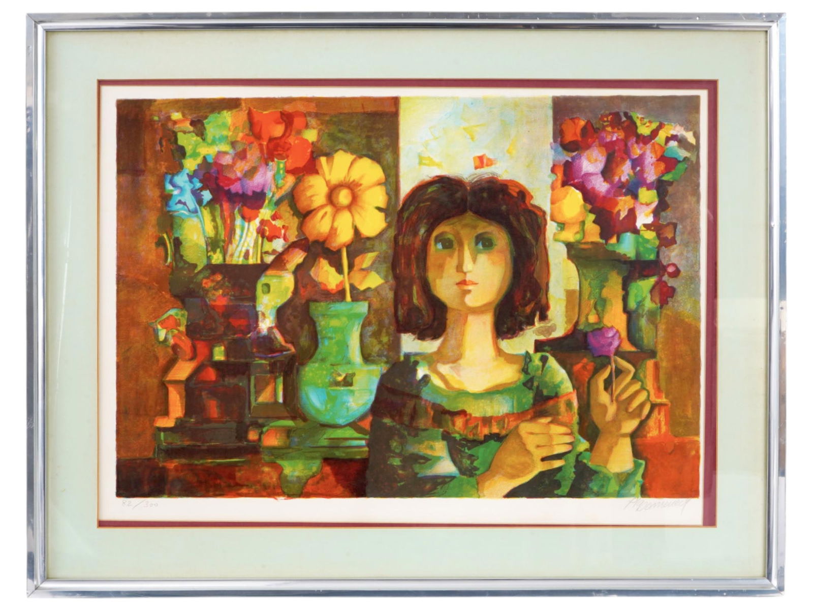 VINTAGE LIMITED ED LITHOGRAPH BY JORDI PLA DOMENECH (1 of 5)