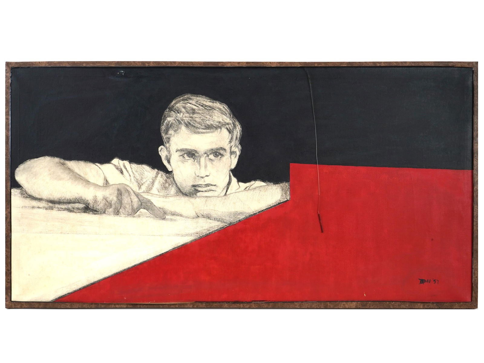 ATTR TO ROBERT BLISS AMERICAN MIXED MEDIA PAINTING (1 of 4)