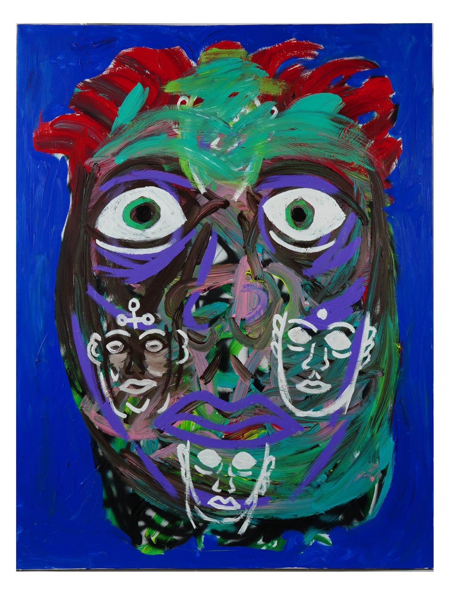 CONTEMPORARY EXPRESSIONIST PORTRAIT ACRYLIC PAINTING (1 of 4)