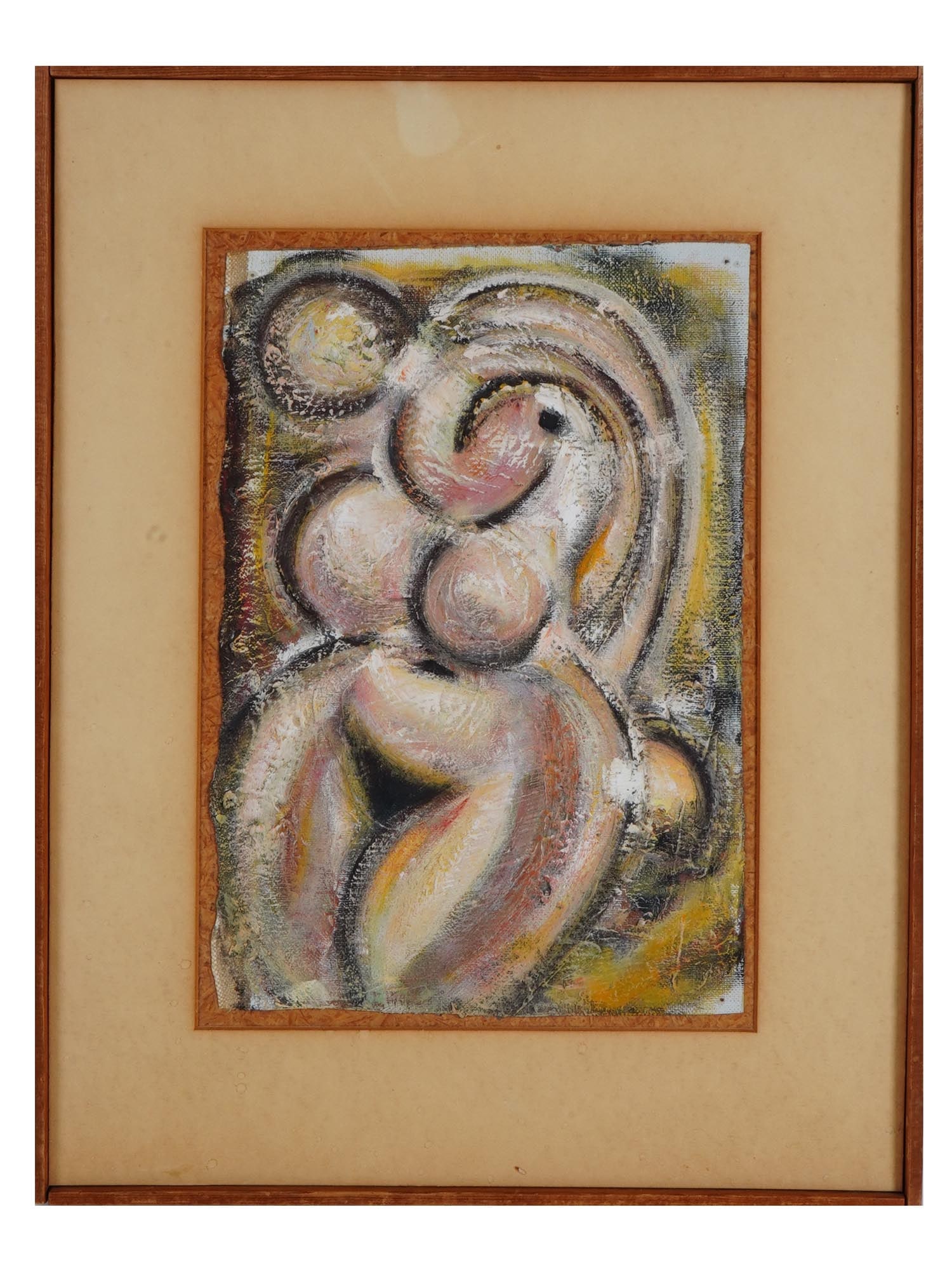 MODERNIST PAINTING MAENAD II SIGNED GODFREY FRAMED (1 of 4)