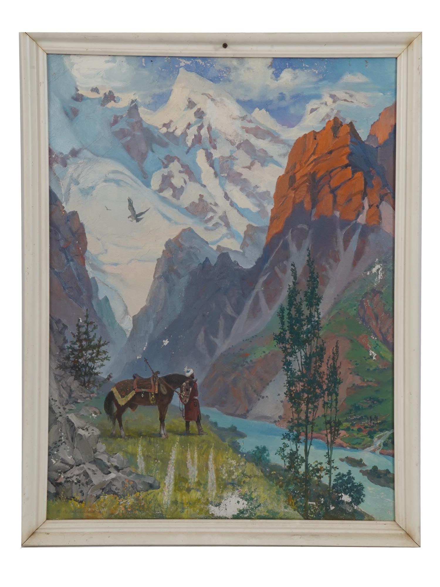 RUSSIAN LANDSCAPE PAINTING SIGNED B SEREBRYANSKY (1 of 6)