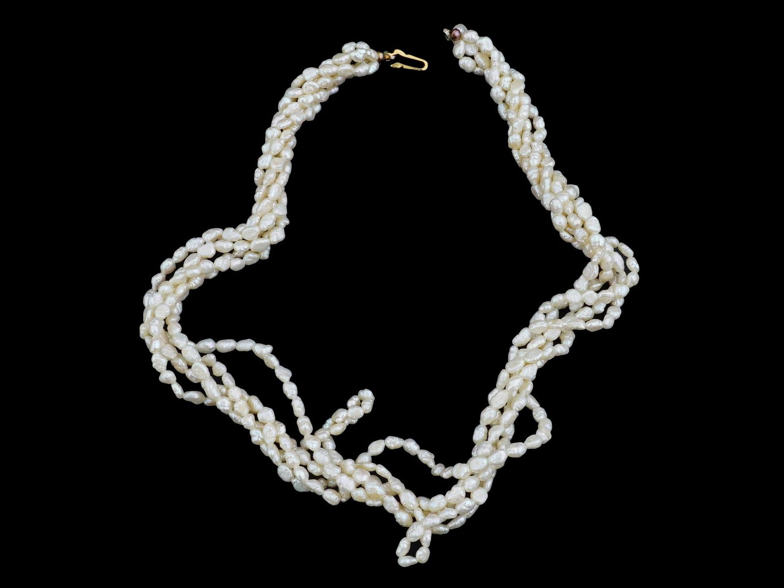 VINTAGE BAROQUE PEARL JEWELRY NECKLACE (1 of 4)