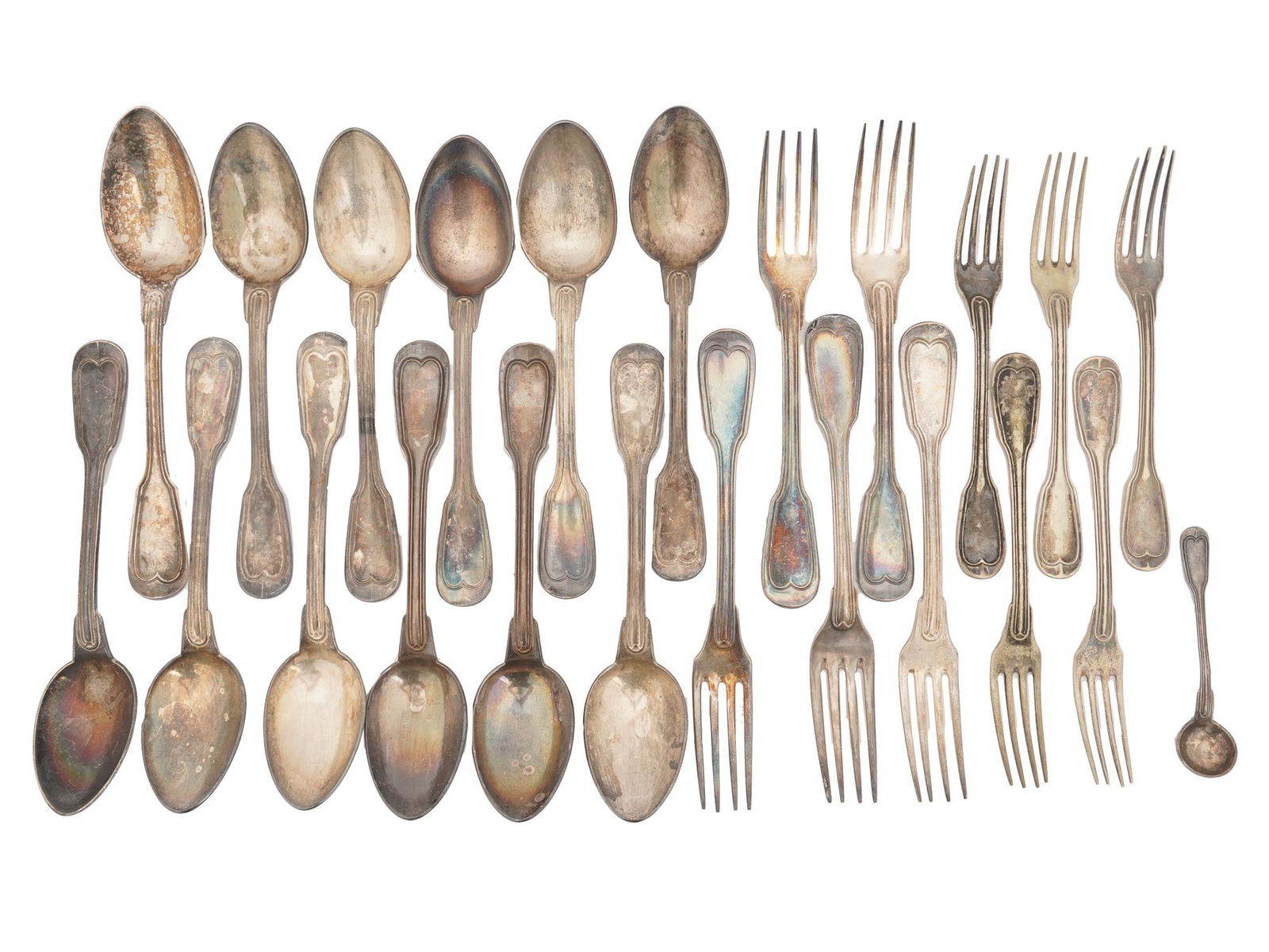 ANTIQUE ARMAND FRENAIS SILVER PLATED CUTLERY SET (1 of 3)