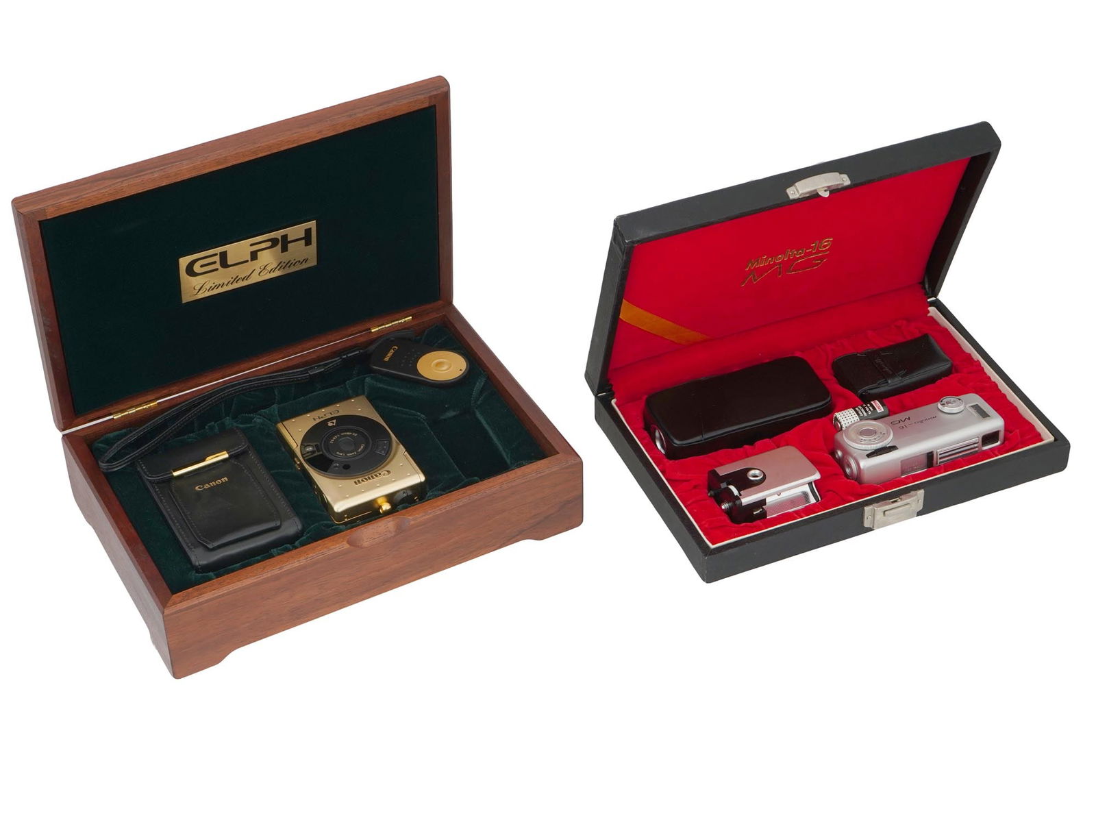 VINTAGE CAMERAS CANON ELPH AND MINOLTA 16 MG IOB (1 of 11)