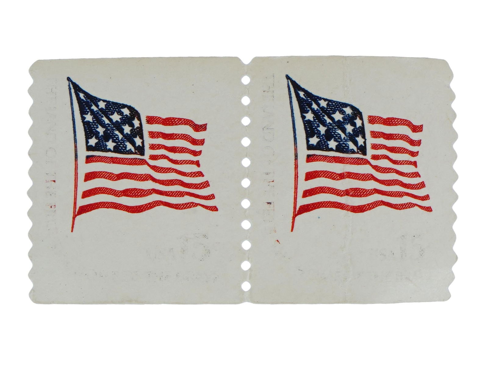 VINTAGE 1978 AMERICAN FLAG 15 CENT ERROR STAMPS (1 of 2)