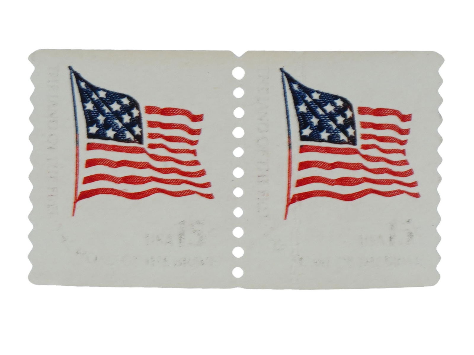 VINTAGE 1978 AMERICAN FLAG 15 CENT ERROR STAMPS (1 of 2)