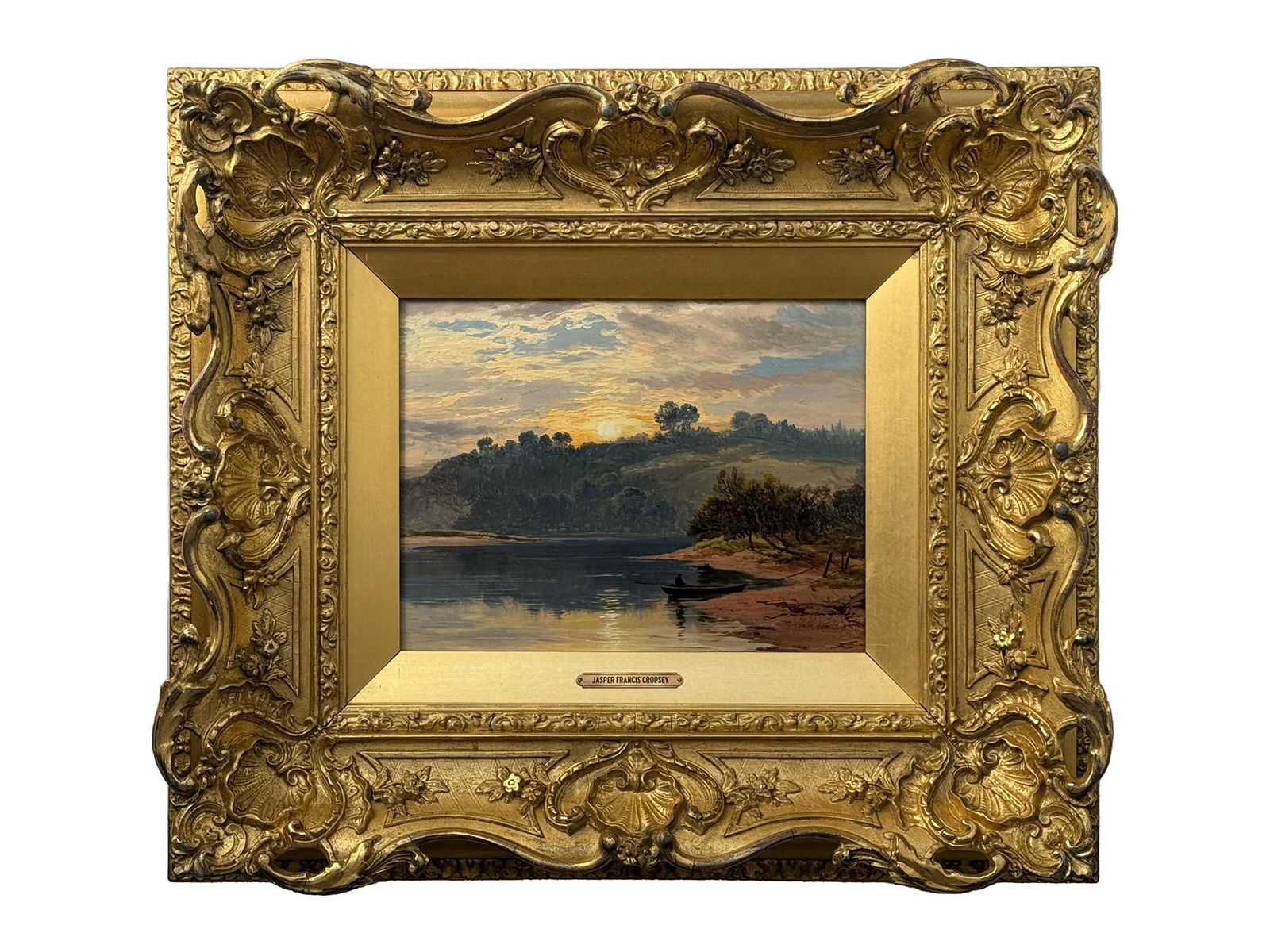 JASPER FRANCIS CROPSEY ANTIQUE AMERICAN OIL PAINTING (1 of 5)