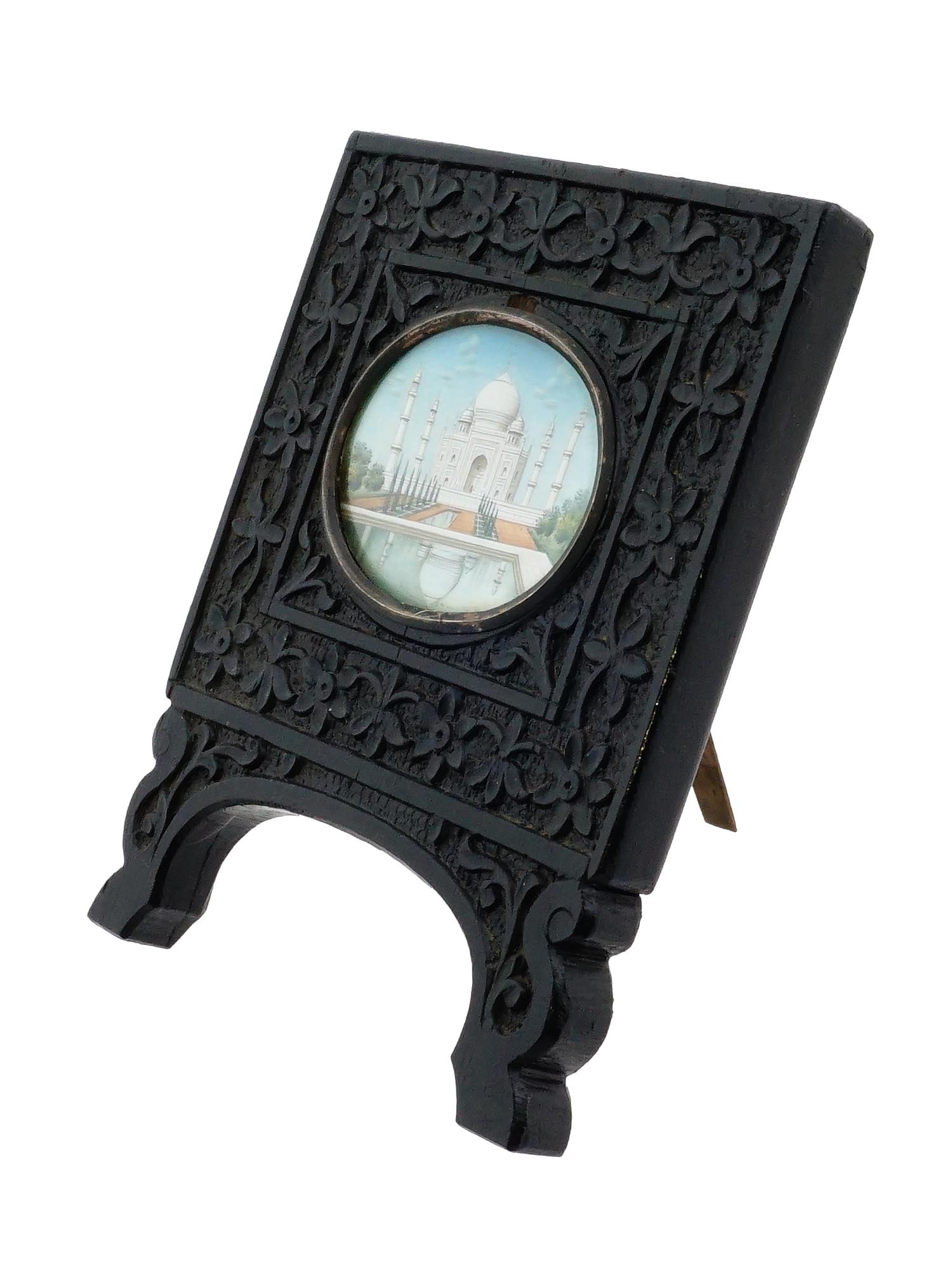 VINTAGE ANGLO INDIAN TAJ MAHAL MINIATURE PAINTING (1 of 7)