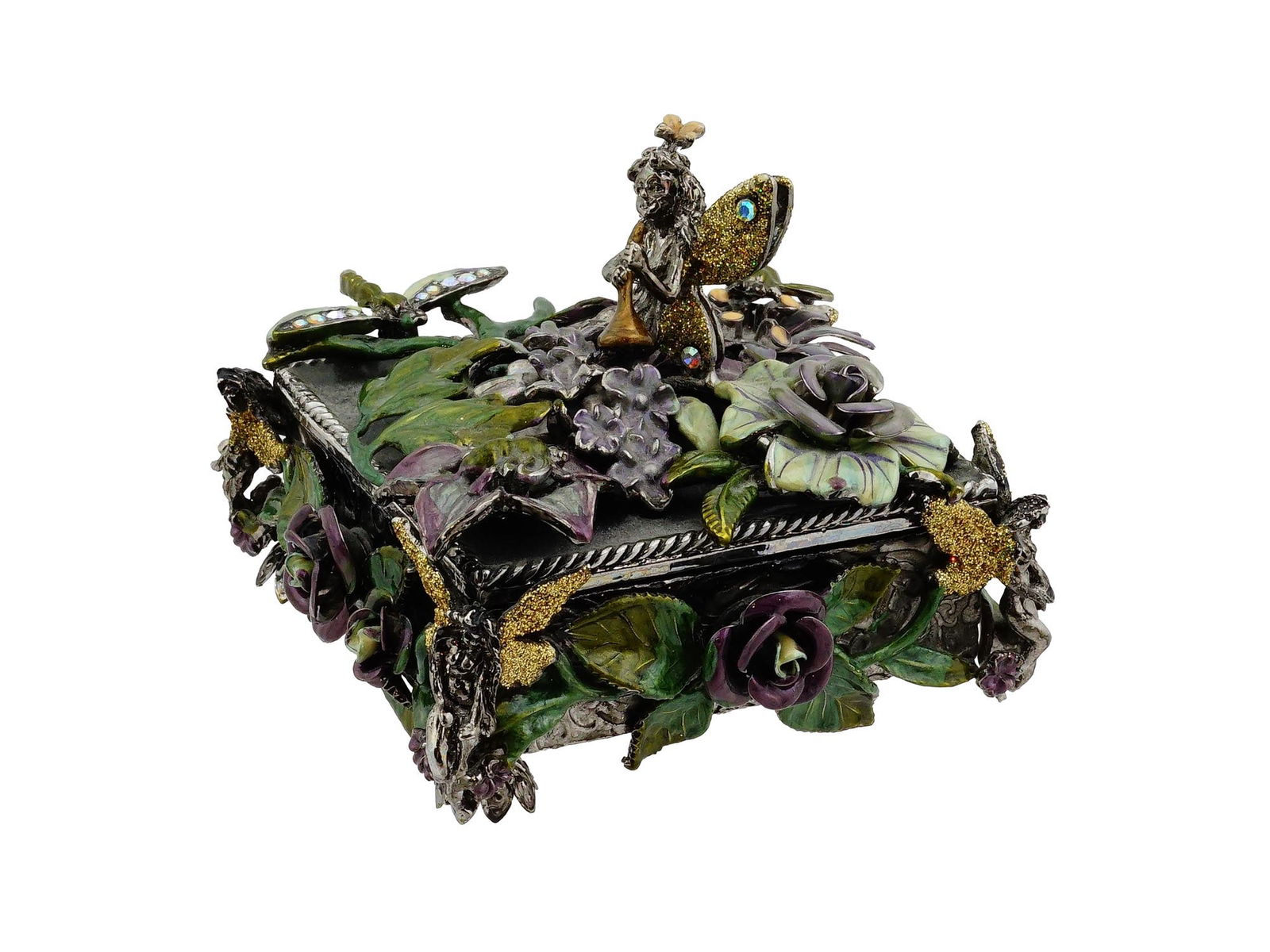 VINTAGE AMERICAN TRINKET BOX JAY STRONGWATER STYLE (1 of 9)