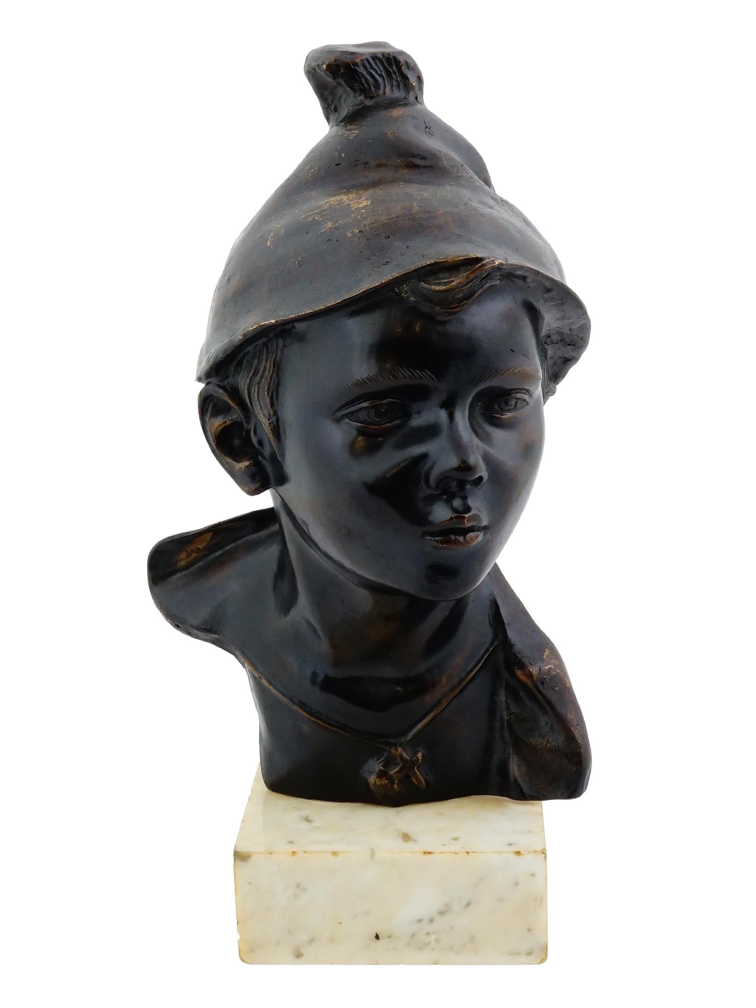 ANTIQUE ITALIAN GIOVANNI DE MARTINO BRONZE SCULPTURE (1 of 6)