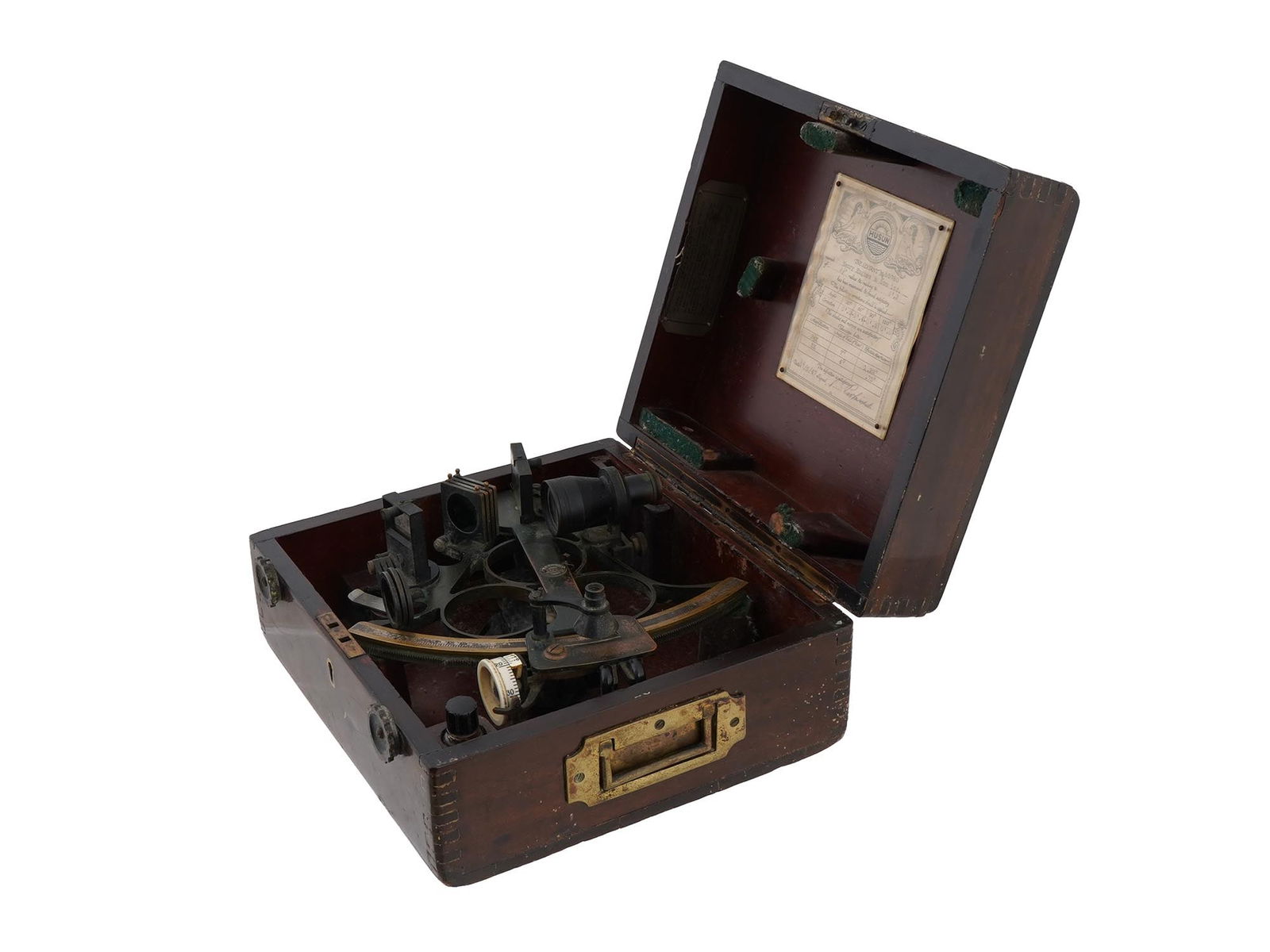 MID CENT HENRY HUGHES AND SON HUSUN SEXTANT IOB (1 of 12)