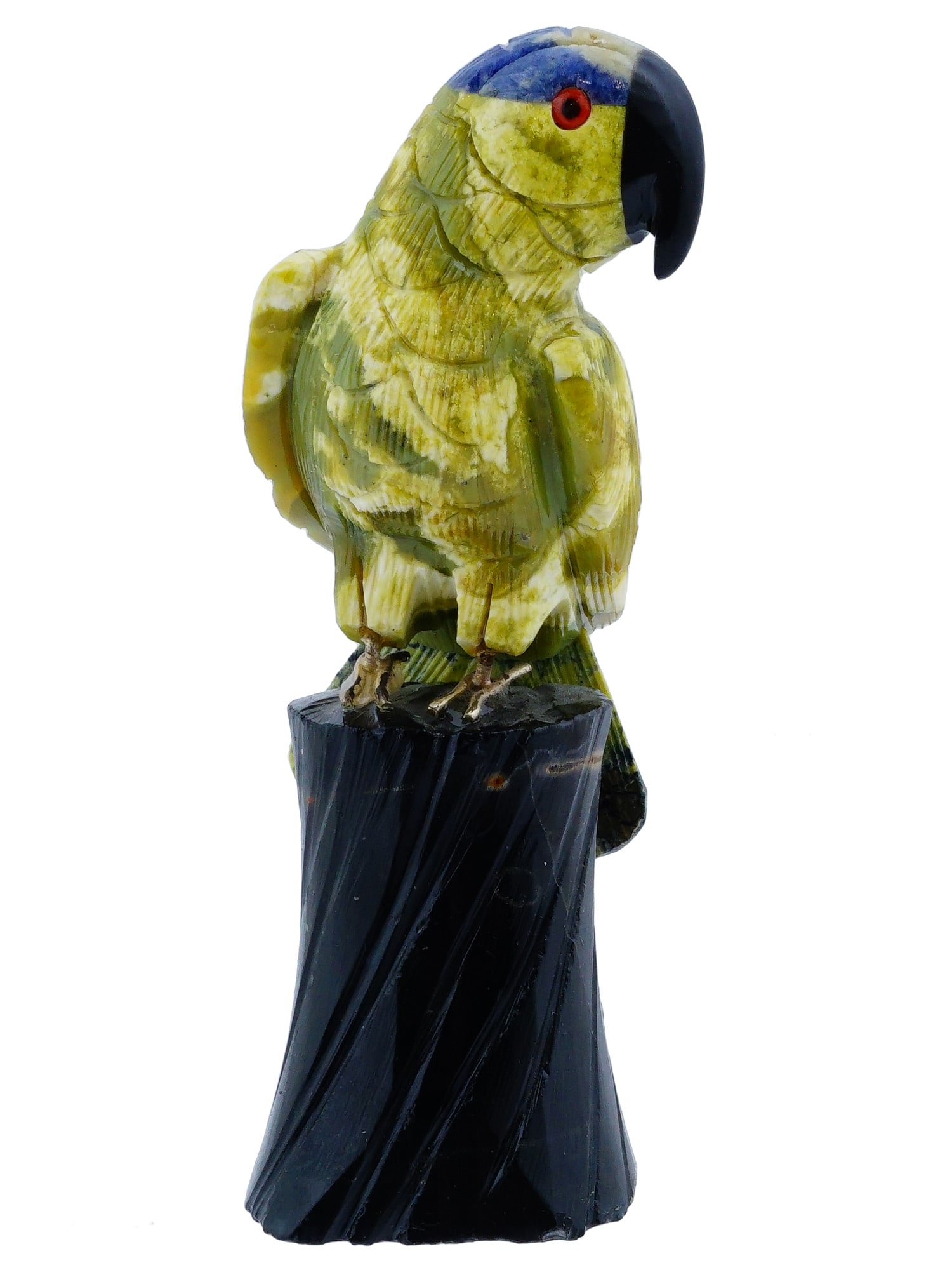 ASIAN MANNER HAND CARVED HARD STONE BIRD FIGURINE (1 of 8)