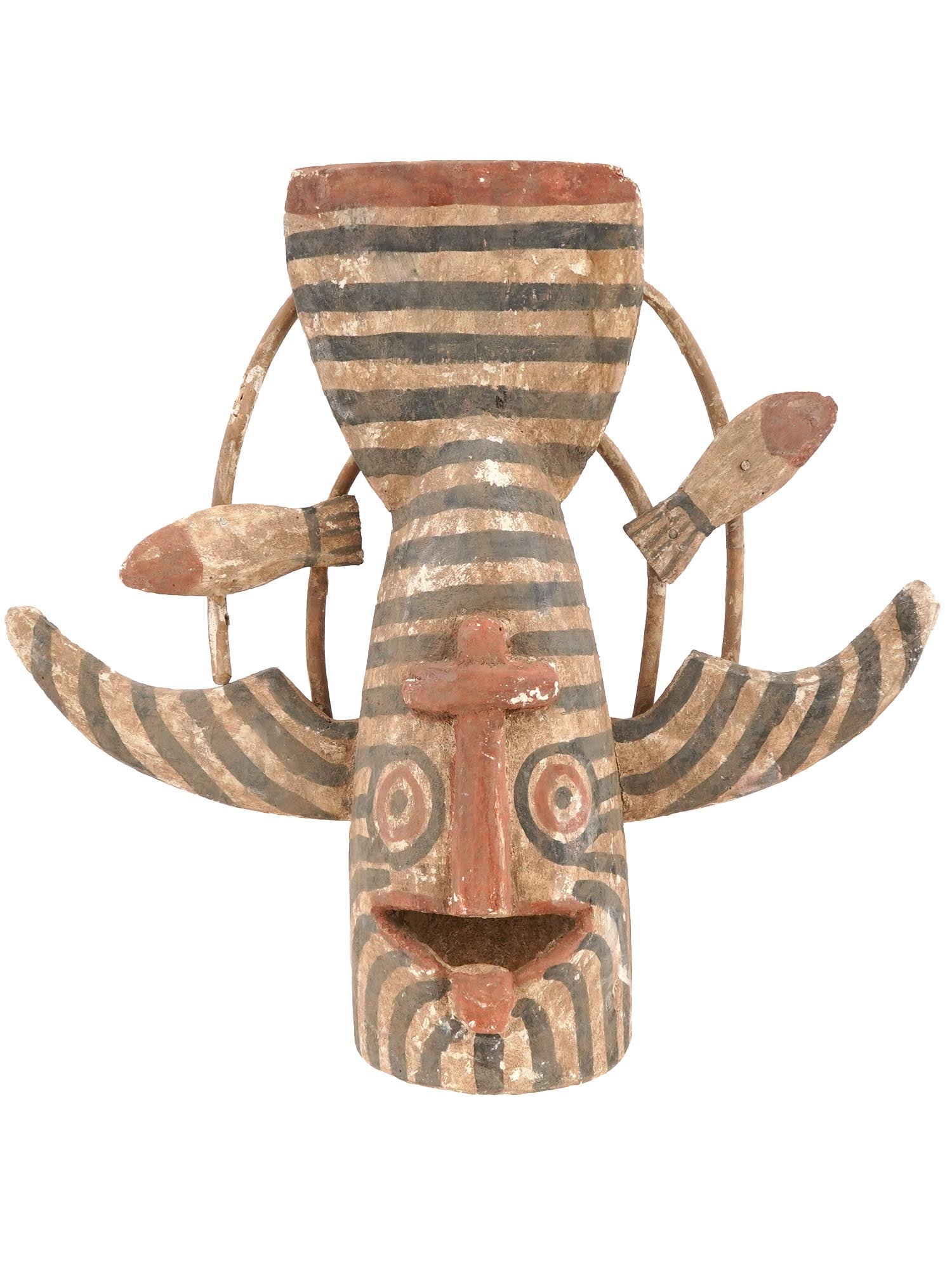 SOUTHWESTERN ALASKAN YUPIK ESKIMO SHAMANS WOODEN MASK (1 of 7)