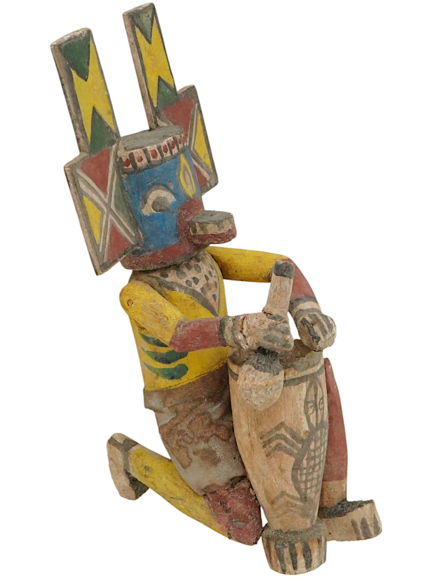 NATIVE AMERICAN HAND CARVED WOODEN HOPI KACHINA DOLL (1 of 7)