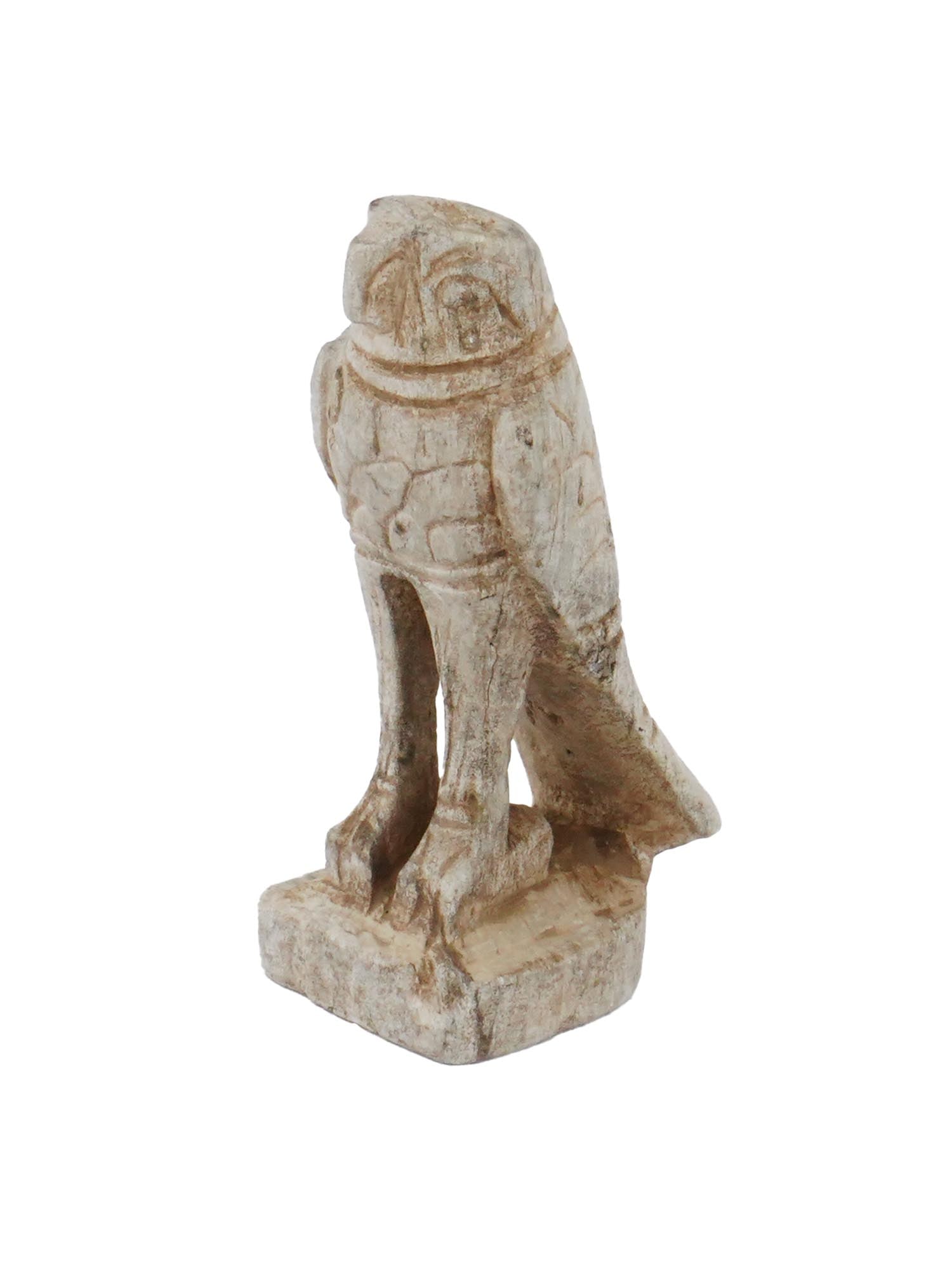 ANCIENT HAND CARVED HARD STONE FIGURINE OF BIRD (1 of 7)