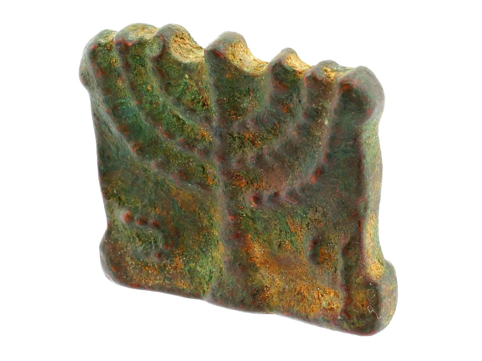 ANCIENT ROMAN PERIOD HOLY LAND BRONZE MENORAH FRAGMENT (1 of 8)