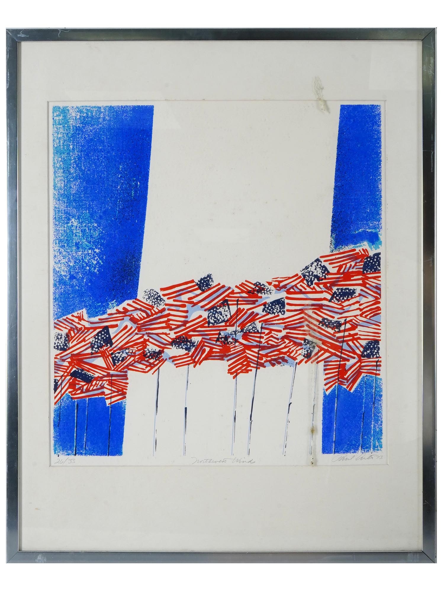 PAUL ARLT AMERICAN FLAGS LTD COLOR SERIGRAPH (1 of 6)