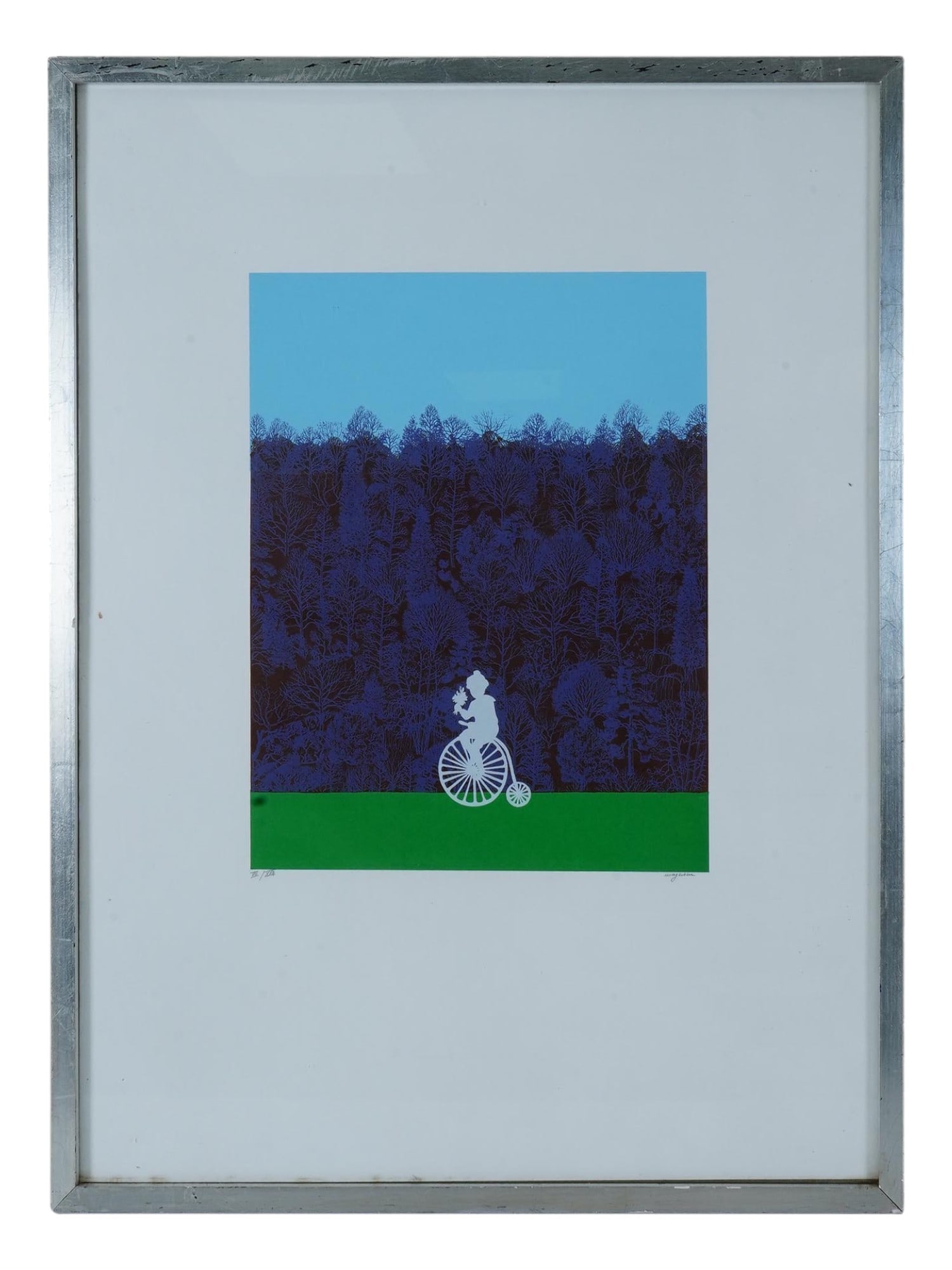 ITALIAN FRENCH SILKSCREEN PRINT BY MILVIA MAGLIONE (1 of 5)