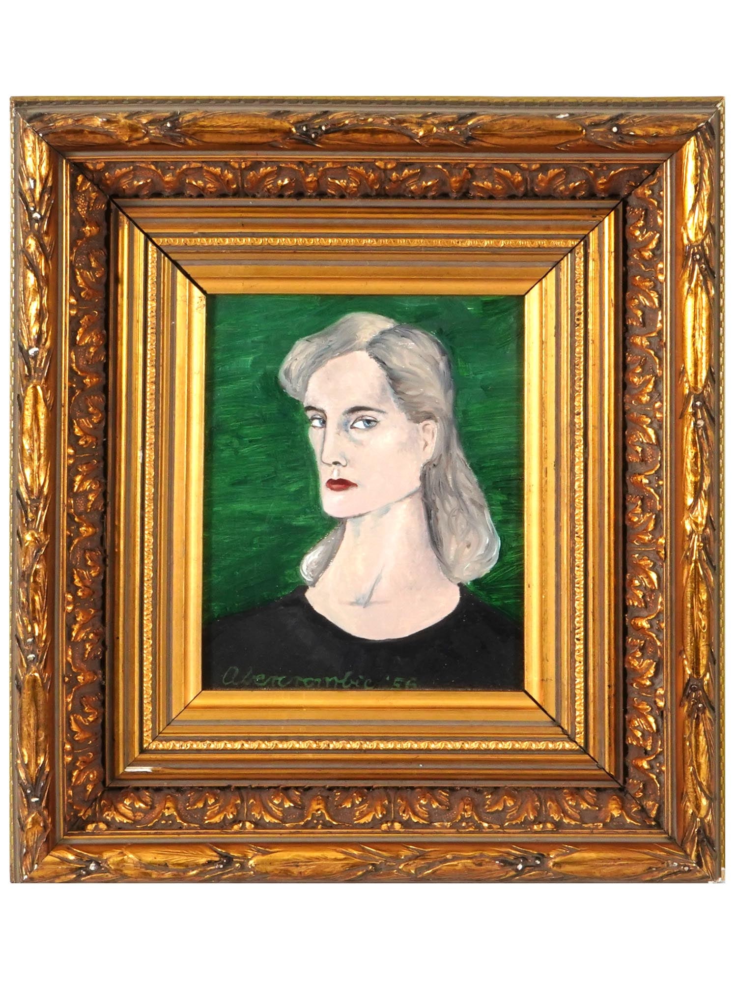 GERTRUDE ABERCROMBIE MANNER PORTRAIT OIL PAINTING (1 of 5)