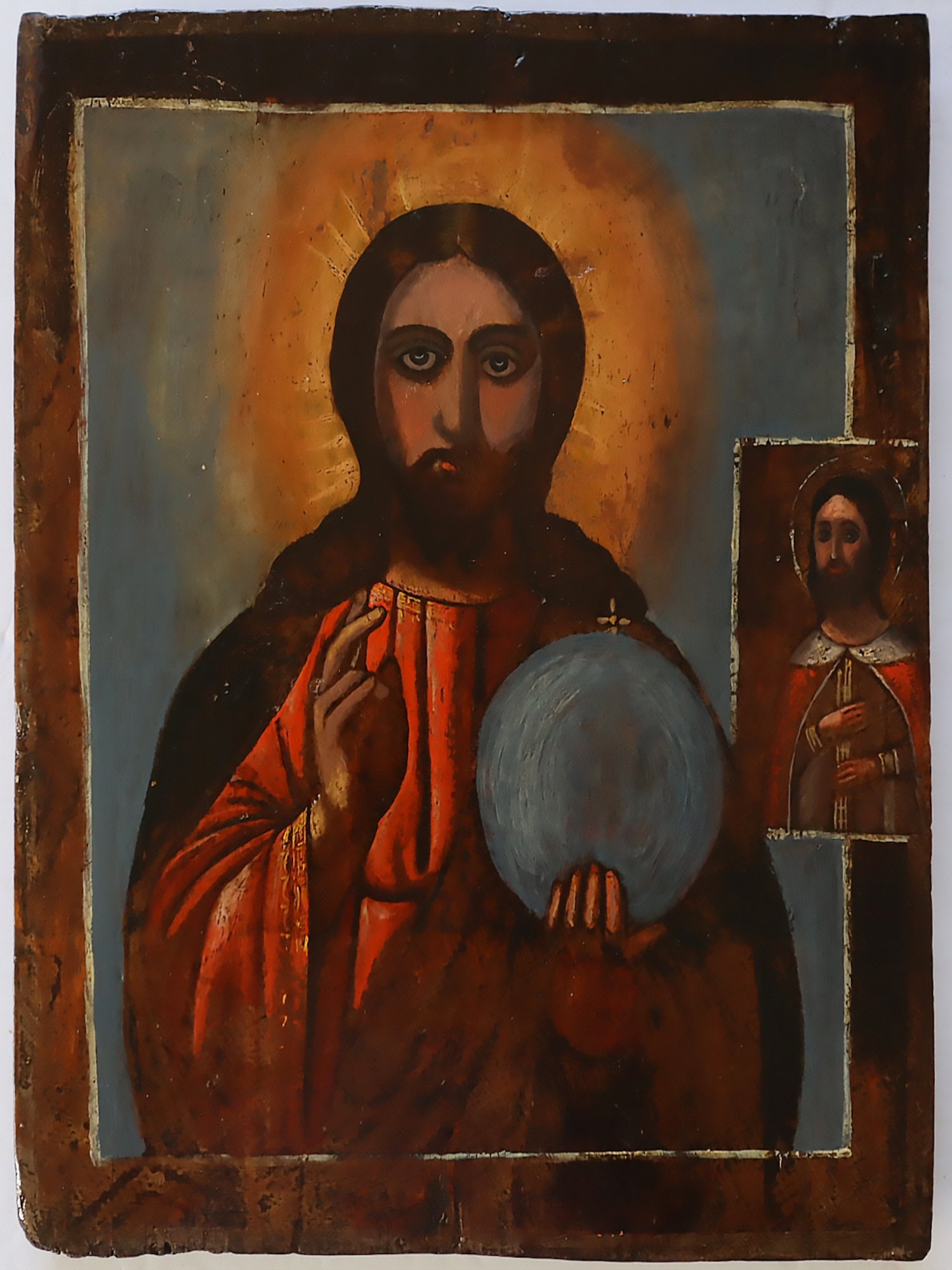 AN RUSSIAN ICON IMAGE OF CHRIST NOT MADE BY HANDS (1 of 2)