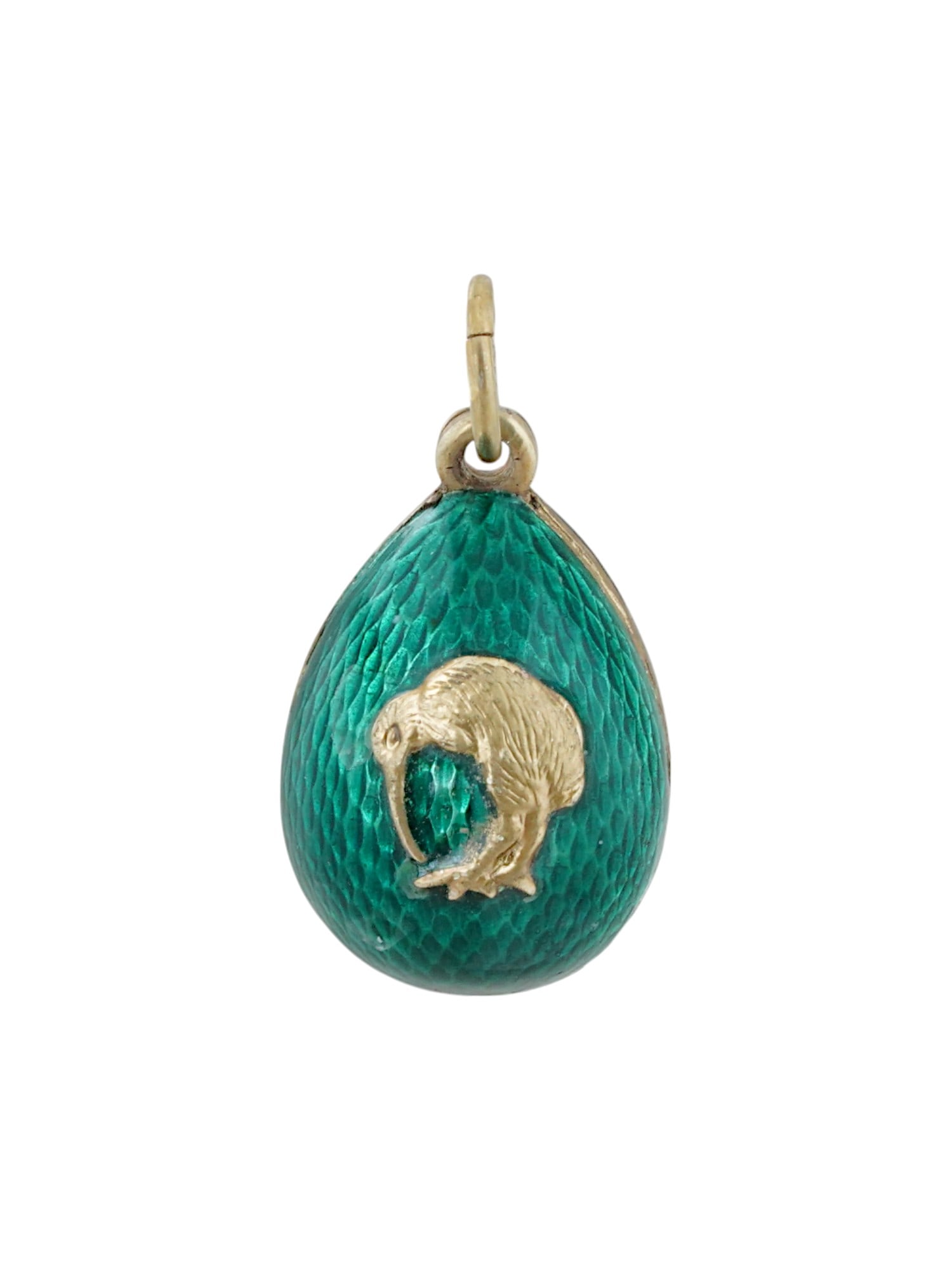 RUSSIAN SILVER GUILLOCHE ENAMEL EASTER EGG PENDANT (1 of 5)