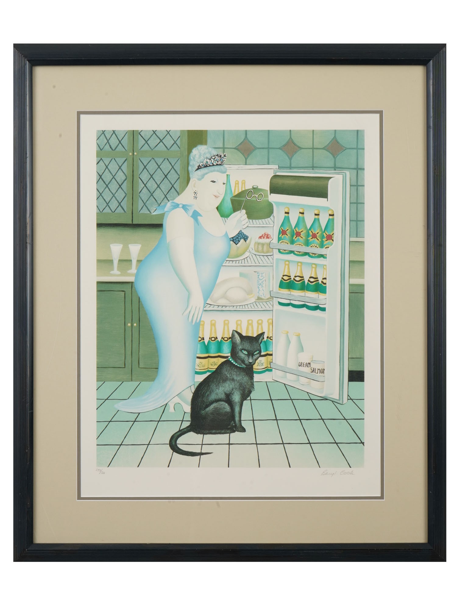 LTD BRITISH CAT LITHOGRAPH BY BERYC COOL SIGNED (1 of 6)