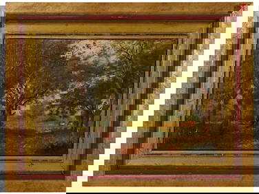 AMERICAN LANDSCAPE OIL PAINTING BY EDWARD BANNISTER (1 of 5)