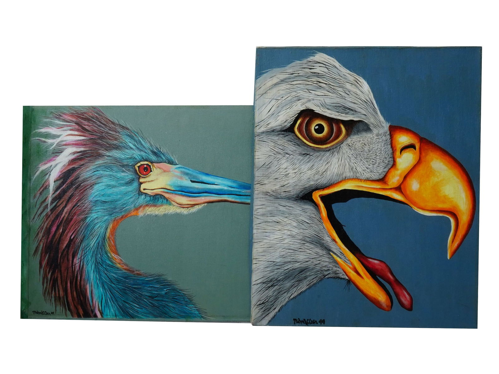 AMERICAN OIL PAINTINGS OF BIRDS BY MICHAEL C. COEN (1 of 6)
