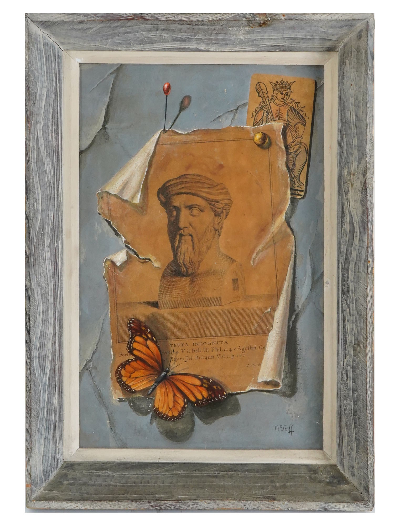 FRANK NOSOFF AMERICAN TROMPE L OEIL PAINTING (1 of 4)