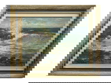 CHARLES PAUL GRUPPE ANTIQUE AMERICAN OIL PAINTING (1 of 4)