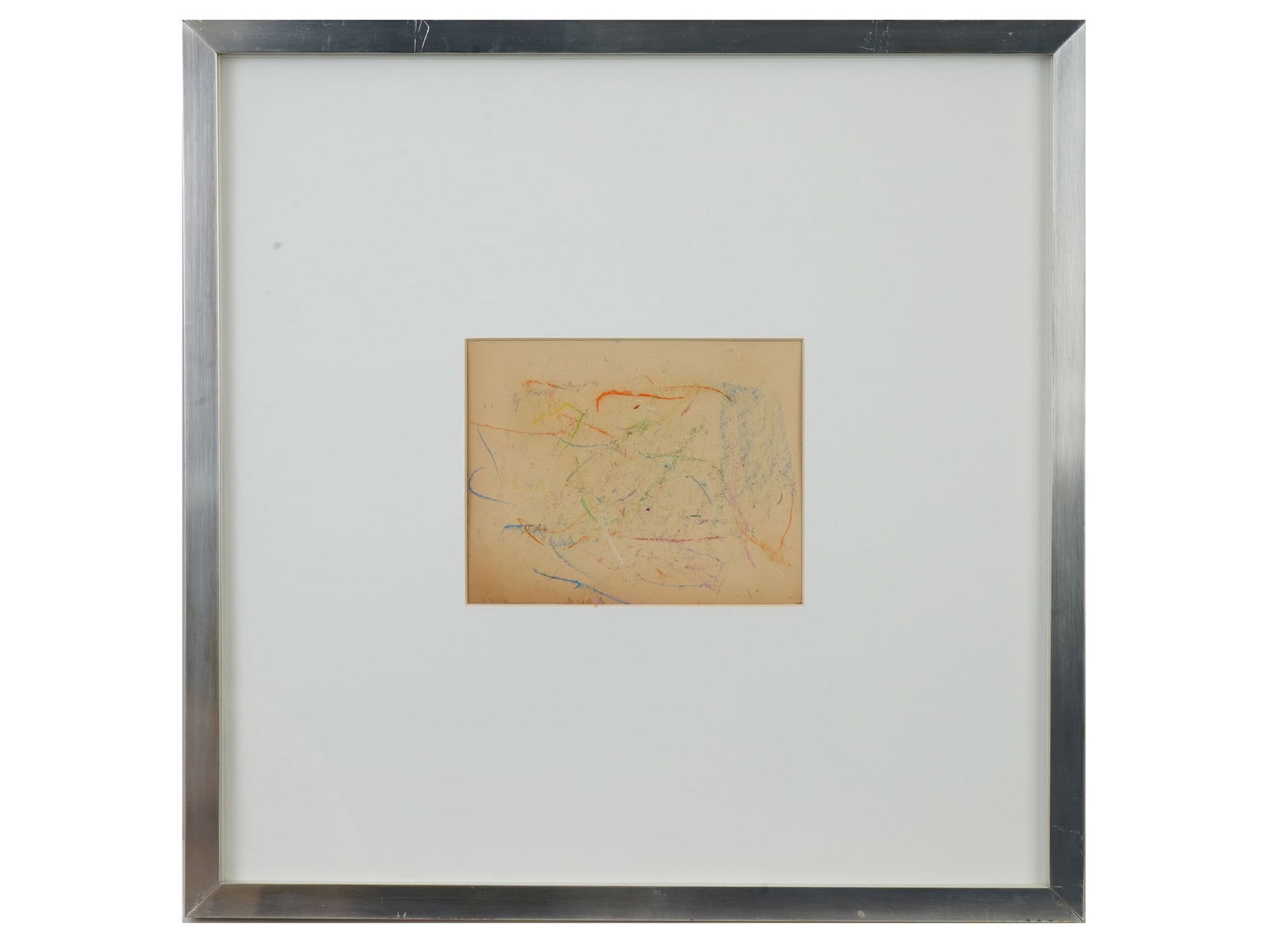 CY TWOMBLY ATTR AMERICAN ABSTRACT PASTEL PAINTING (1 of 3)