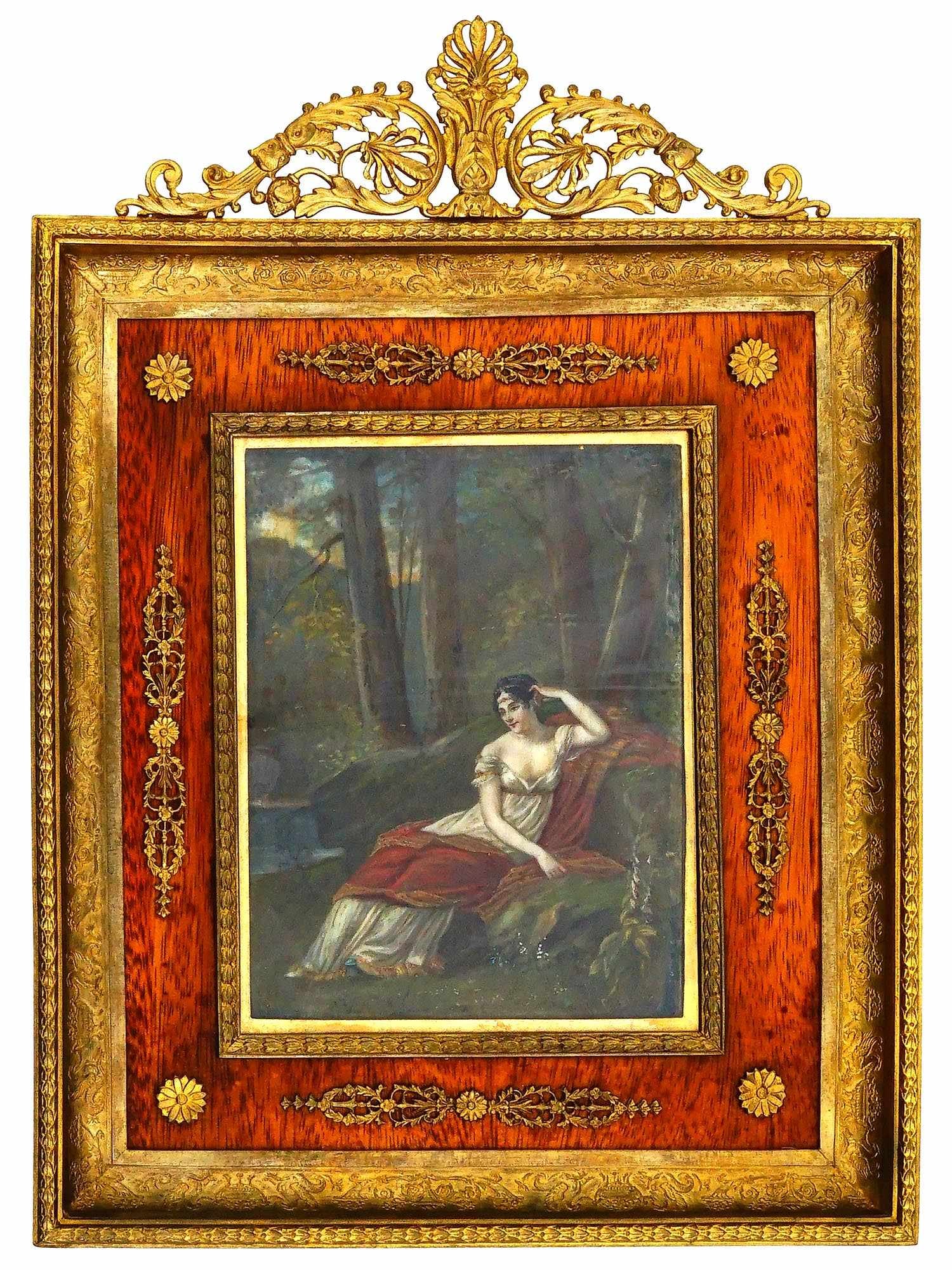 PAINTING AFTER PIERRE PAUL PRUDHON IN BRONZE FRAME (1 of 4)