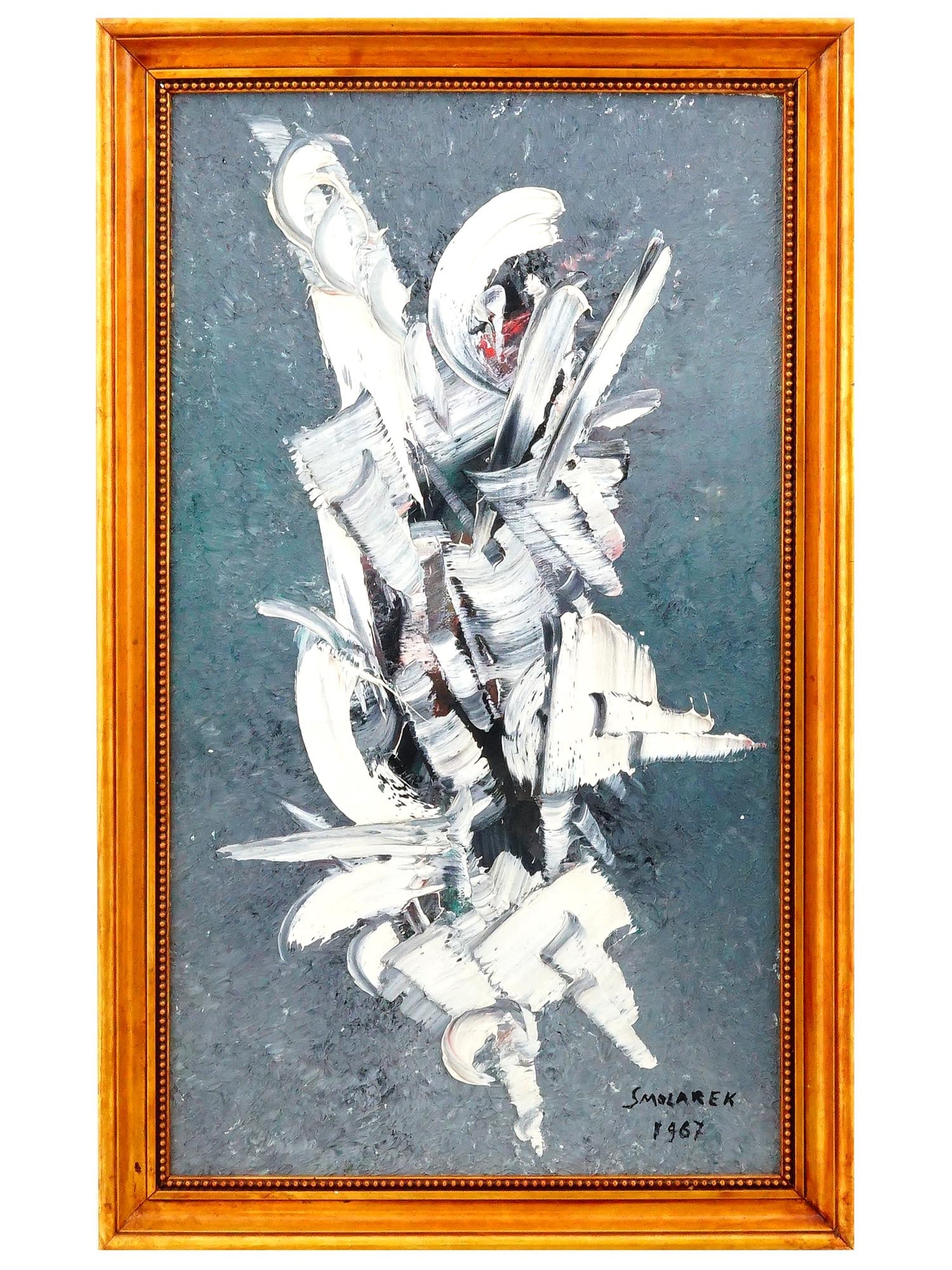 POLISH ABSTRACT PAINTING BY WALDEMAR SMOLAREK 1967 (1 of 10)